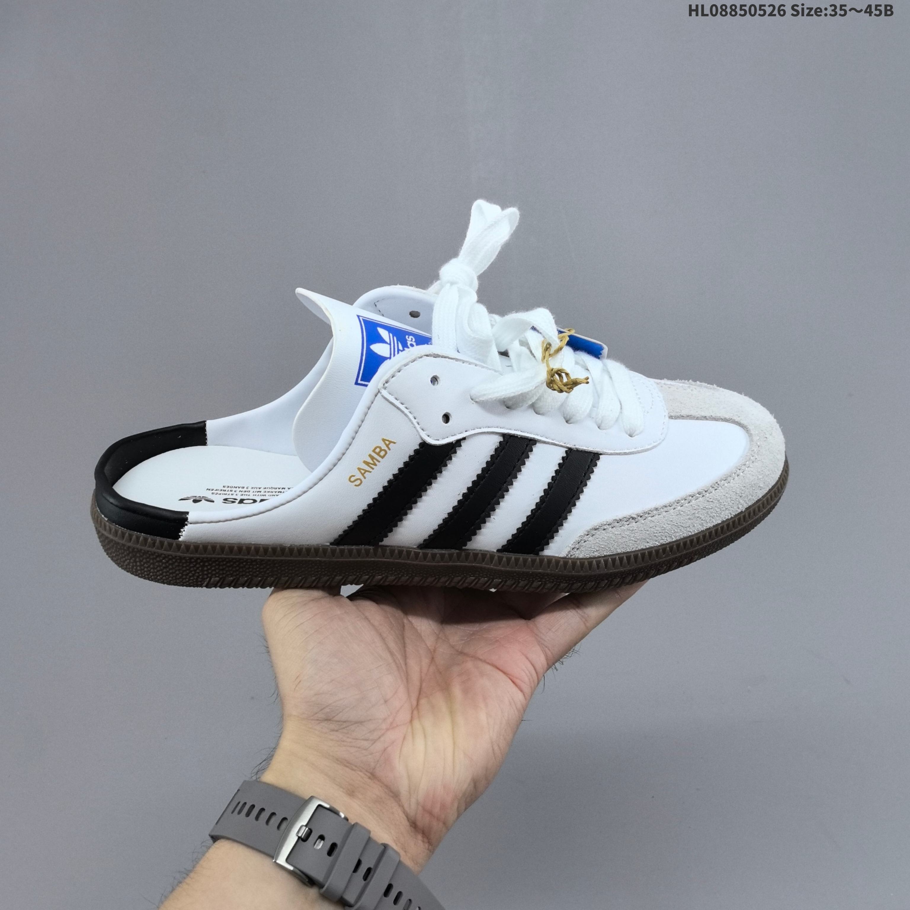 Adidas Originals Samba OG Mule:LB3814:35.5 — 1:1 Replica For Sale