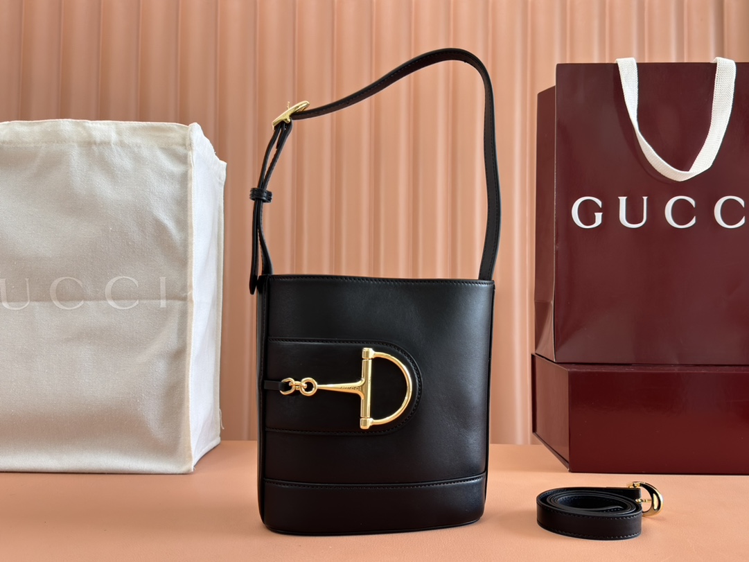 Gucci bag Equipped with a full set of packaging at the counter] Gucci 73 series mini bucket bag — AAA Quality Replica
