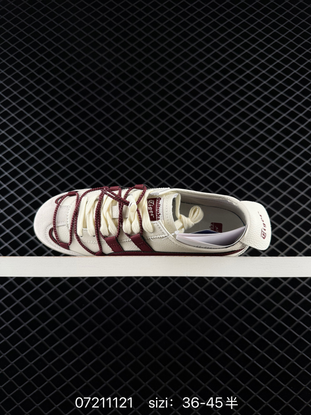 Onitsuka Tiger Mexico 66 Cream White Burgundy EU 36-45 Sneaker Casual Sneakers Unisex BS-81721