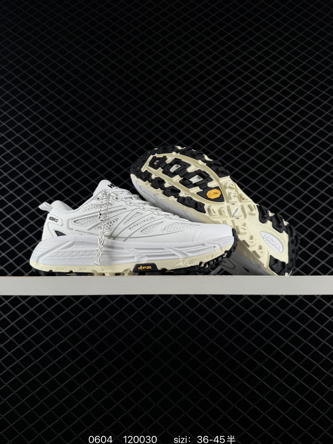 HOKA ONE ONE Mafate Speed 2 Low White Cream Black EU 36-45 Trail Shoe Trail Running Sneakers - Unisex BS-86219