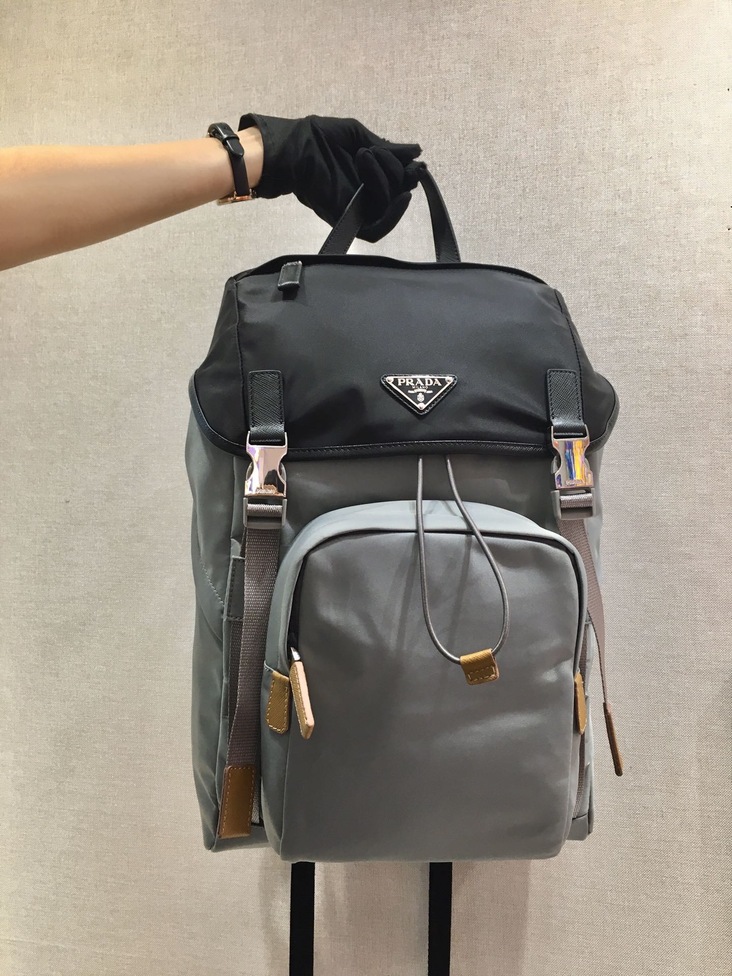 PRADA bag 2 VZ135 2020 Saffiano 27x 45x 17cm