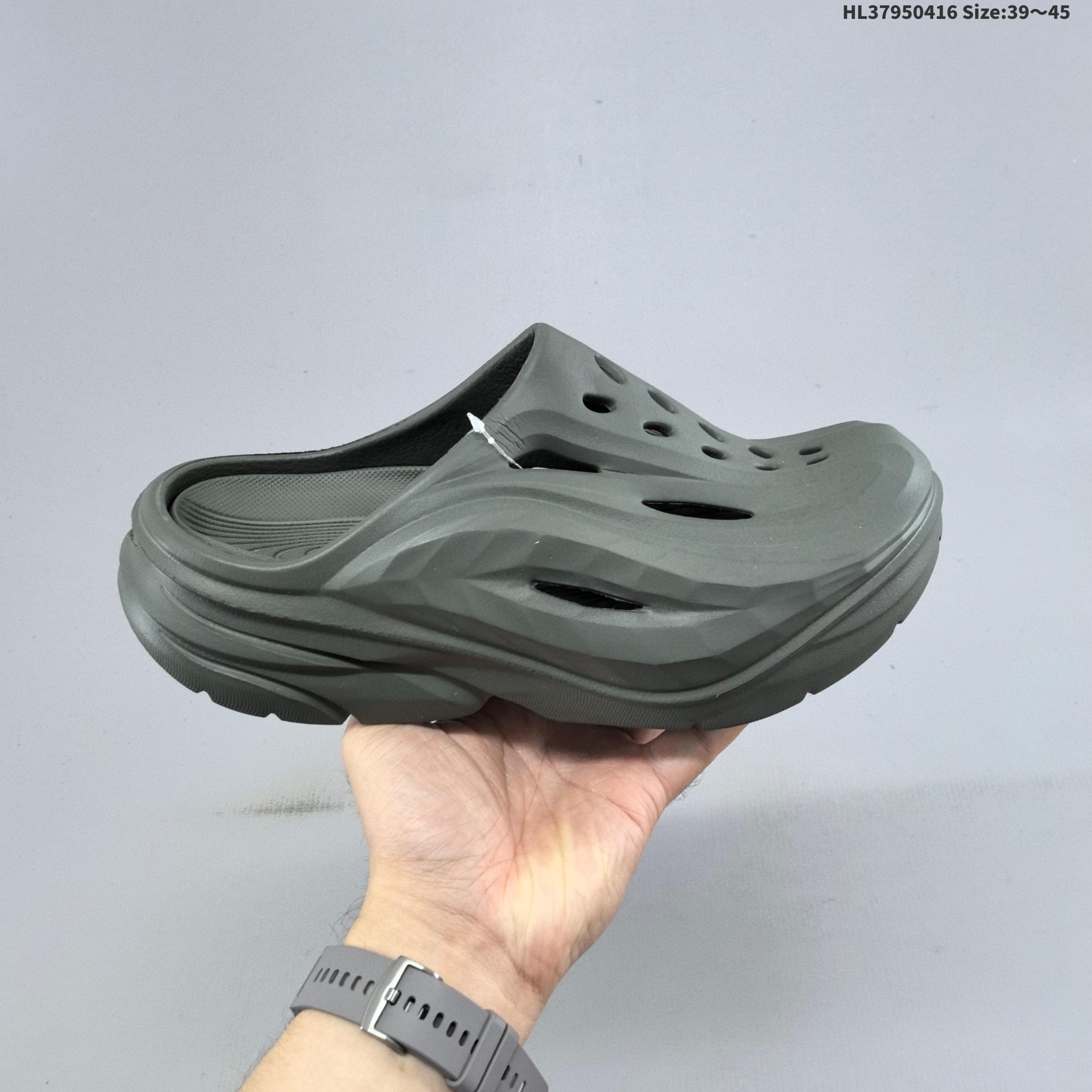 HOKA ONE ONE Ora Recovery Mule Dark Gray EU 39-45 Slides Casual Sneakers - Unisex BS-69349