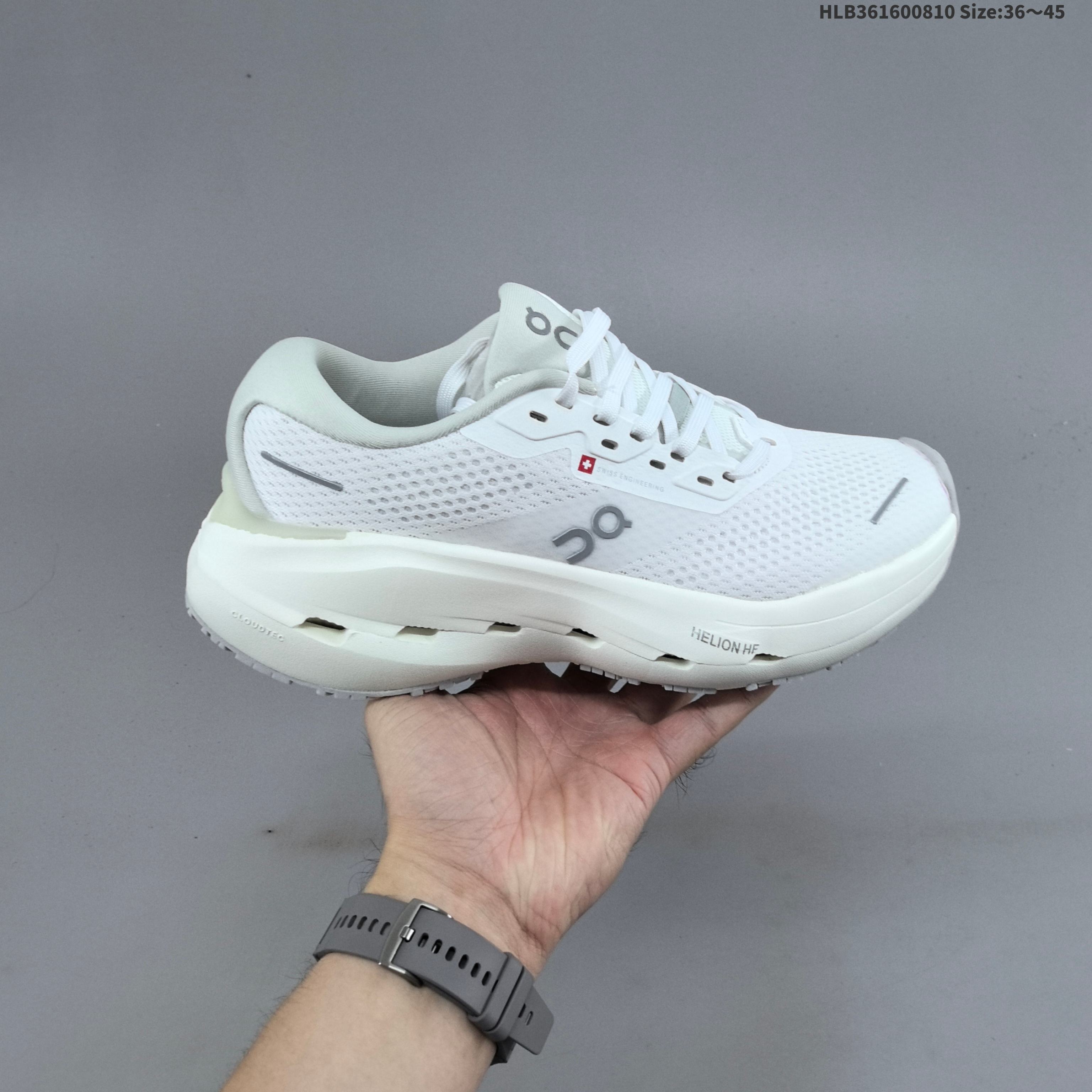 On Cloudrunner 3 Max White Off White Light Gray EU 36-45 Running Shoe Running Sneakers - Unisex BS-69486