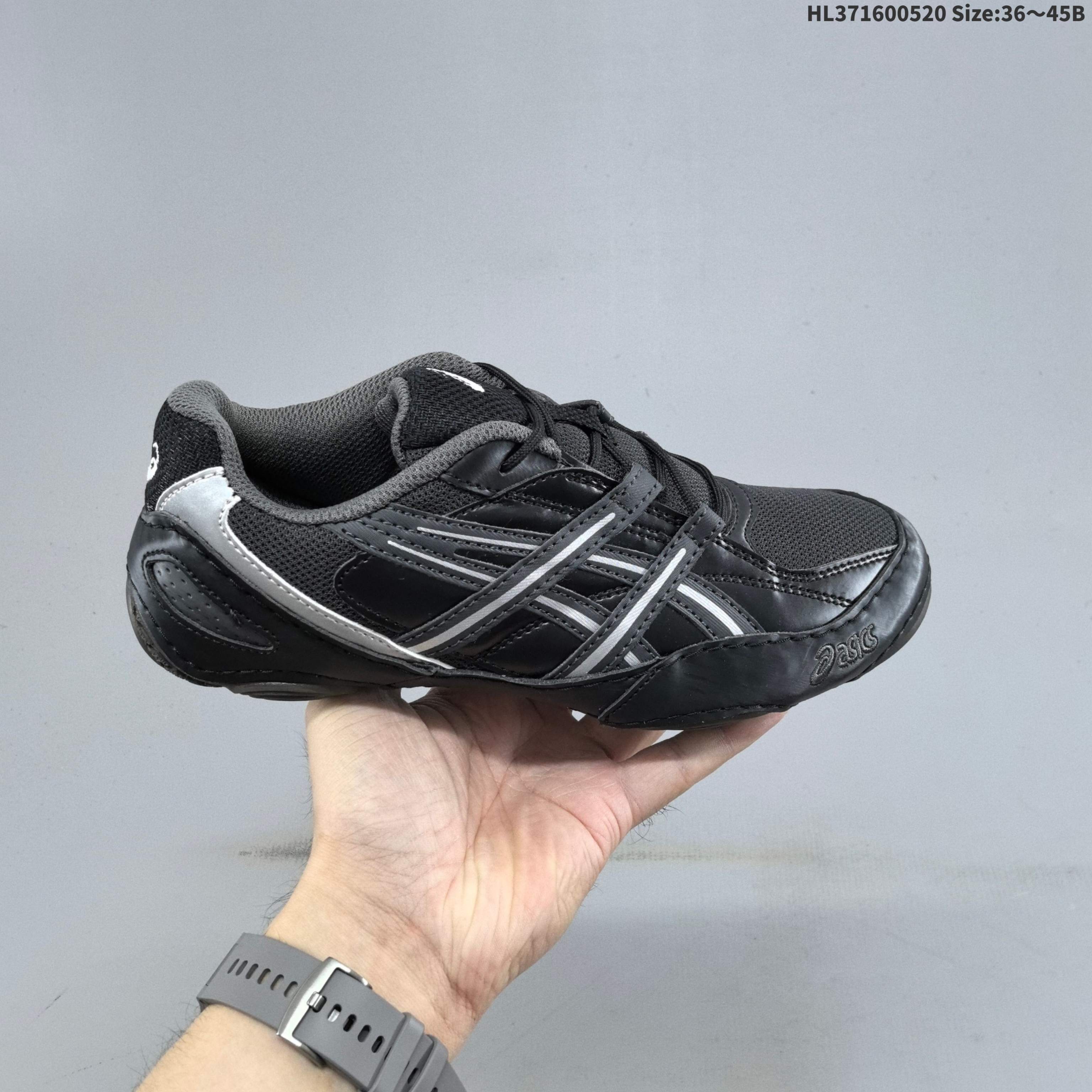 ASICS HYPERSYNC Black Silver Grey EU 36-45 Running Shoe Running Sneakers Unisex BS-68815