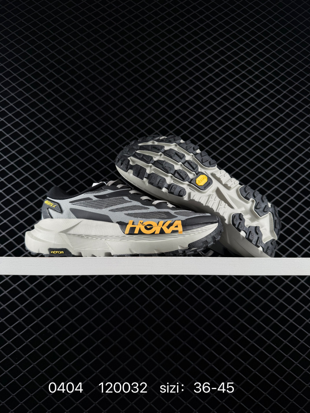 HOKA ONE ONE Mafate X Black Grey Yellow White EU 36-45 Trail Shoe Trail Running Sneakers - Unisex BS-86266