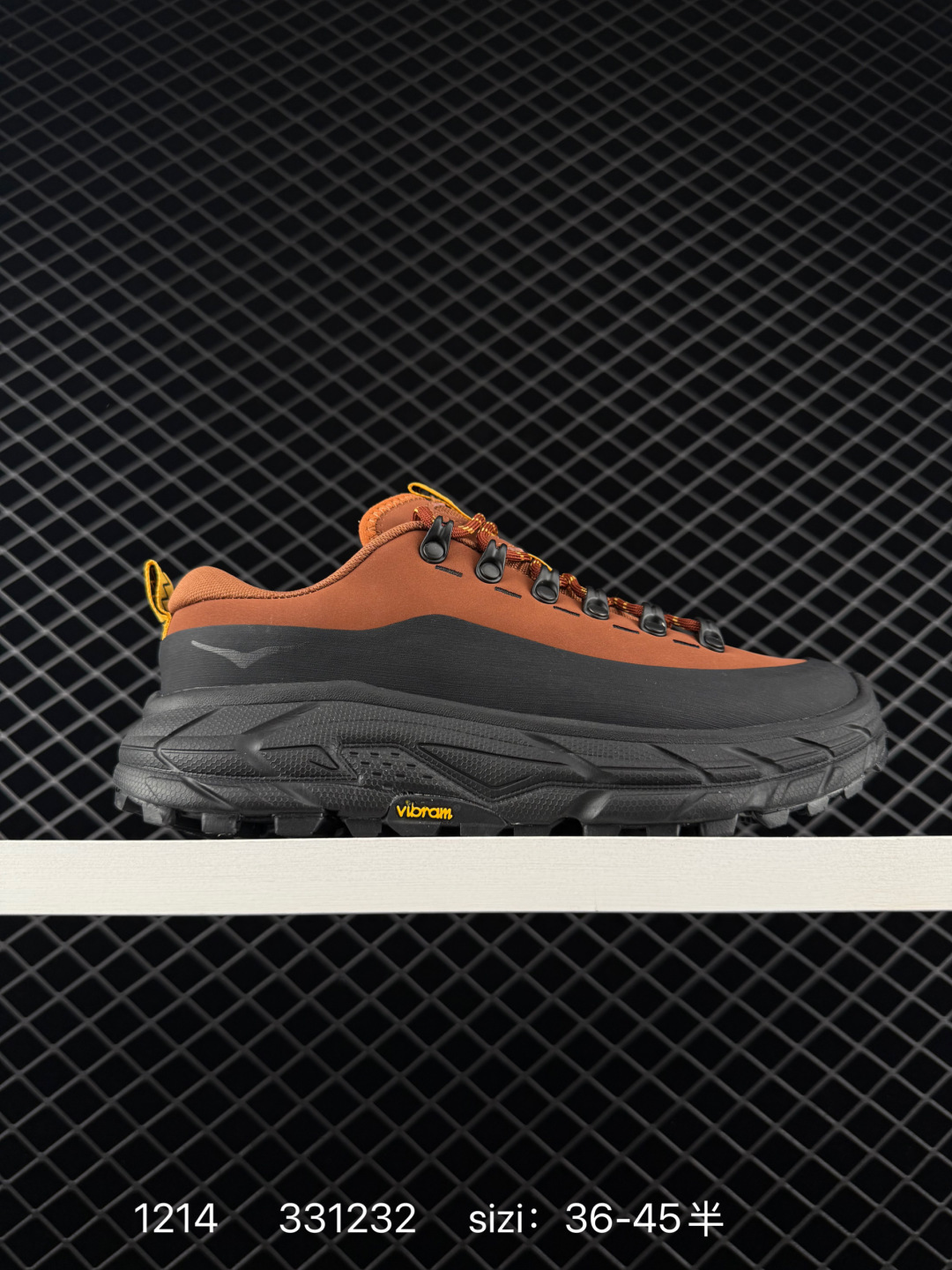 HOKA ONE ONE Tor Summit Brown Black Yellow EU 36-45 Trail Shoe Trail Running Sneakers - Unisex BS-86355