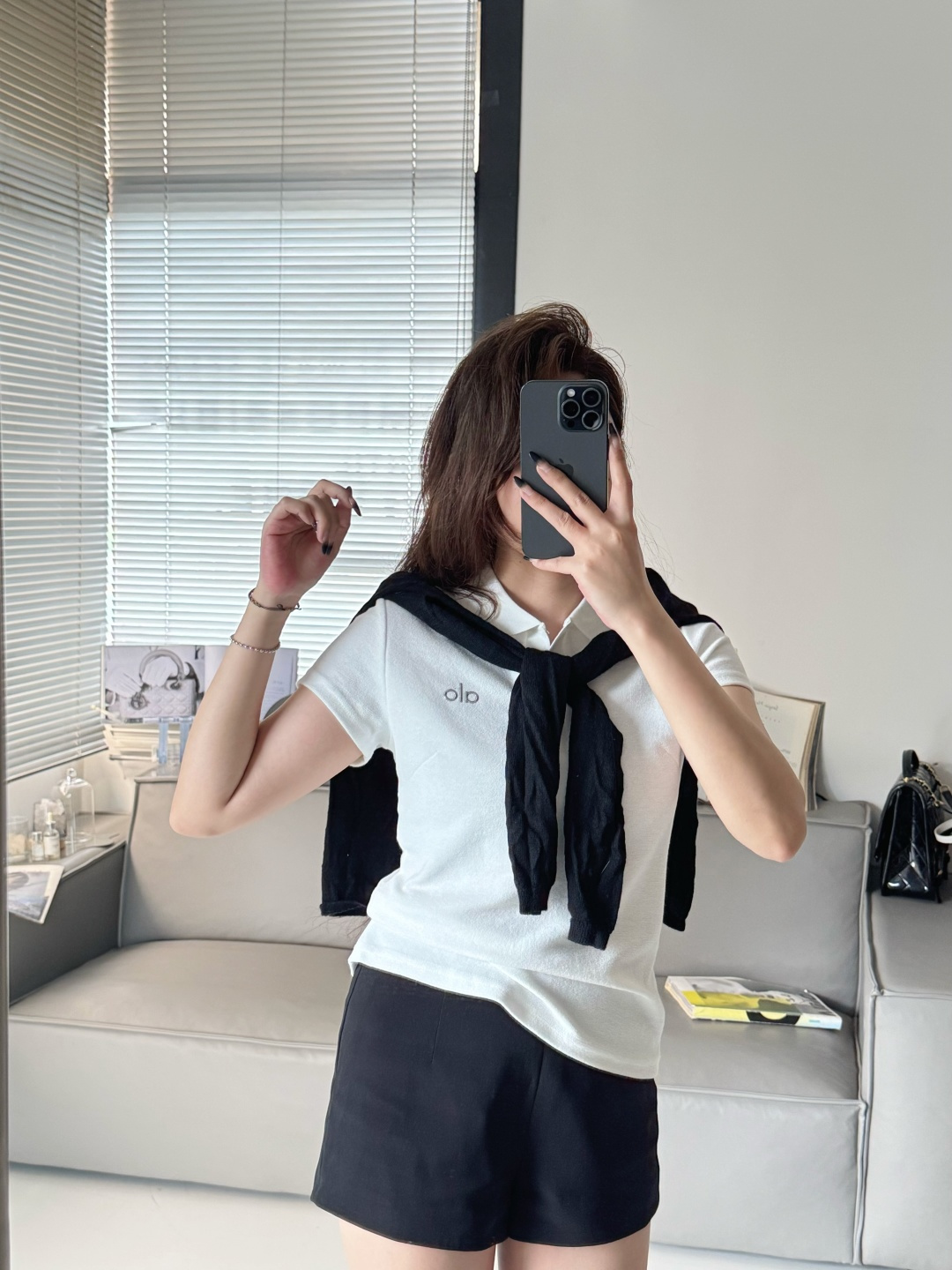 Alo T-shirt Aloyoga Women's polo t — 1:1 Replica
