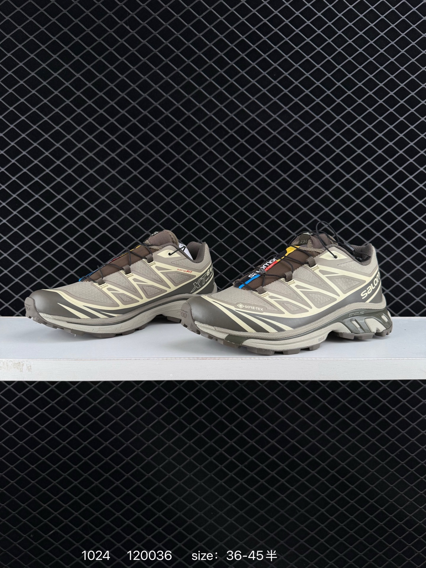 Salomon XT-6 GTX Brown Beige Cream EU 36-45 Trail Shoe Trail Running Sneakers - Unisex BS-85949