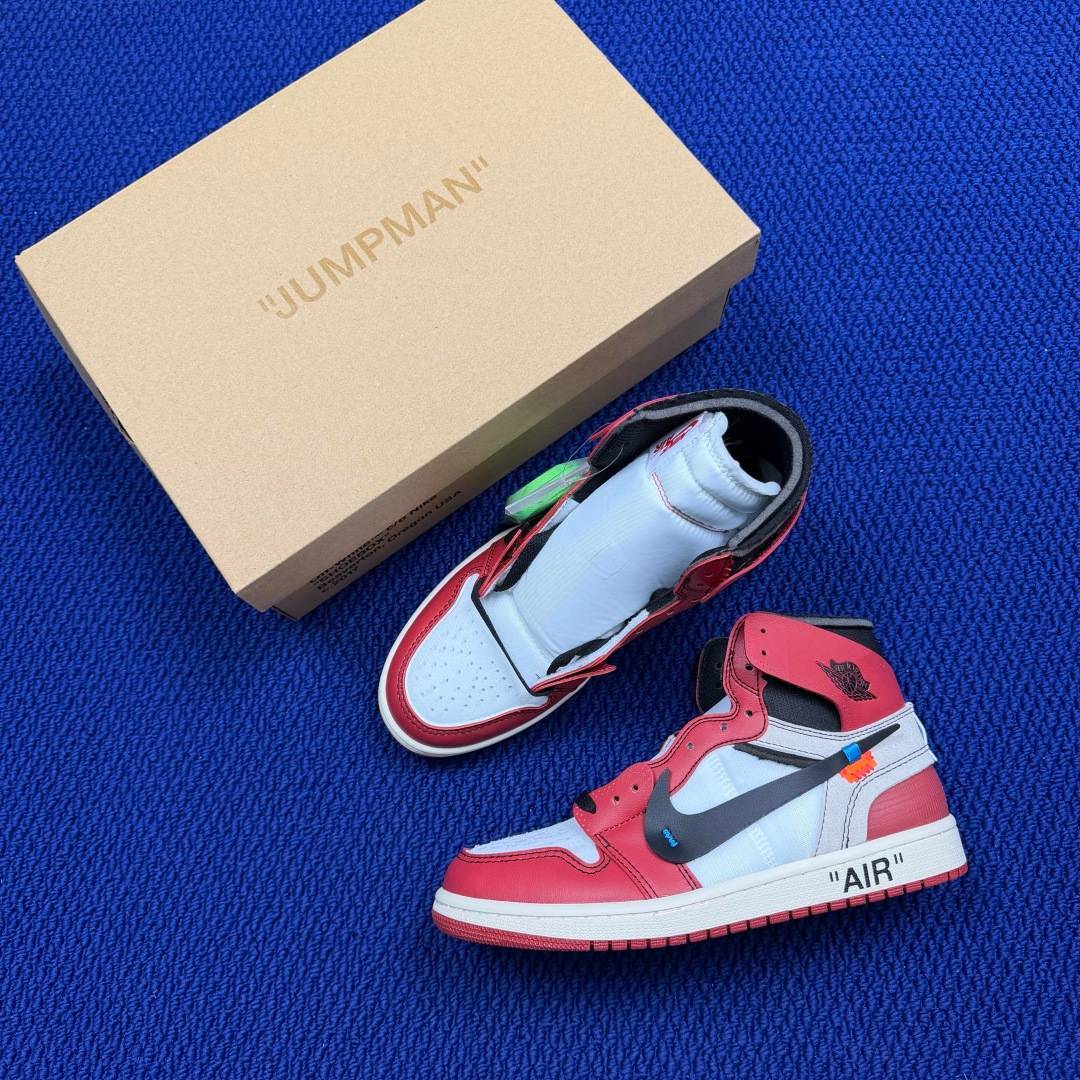 AIR JORDAN ow Nike Air Jordan 1 high 40: OW OFF-WHITE AA3834-101 — 1:1 Replica
