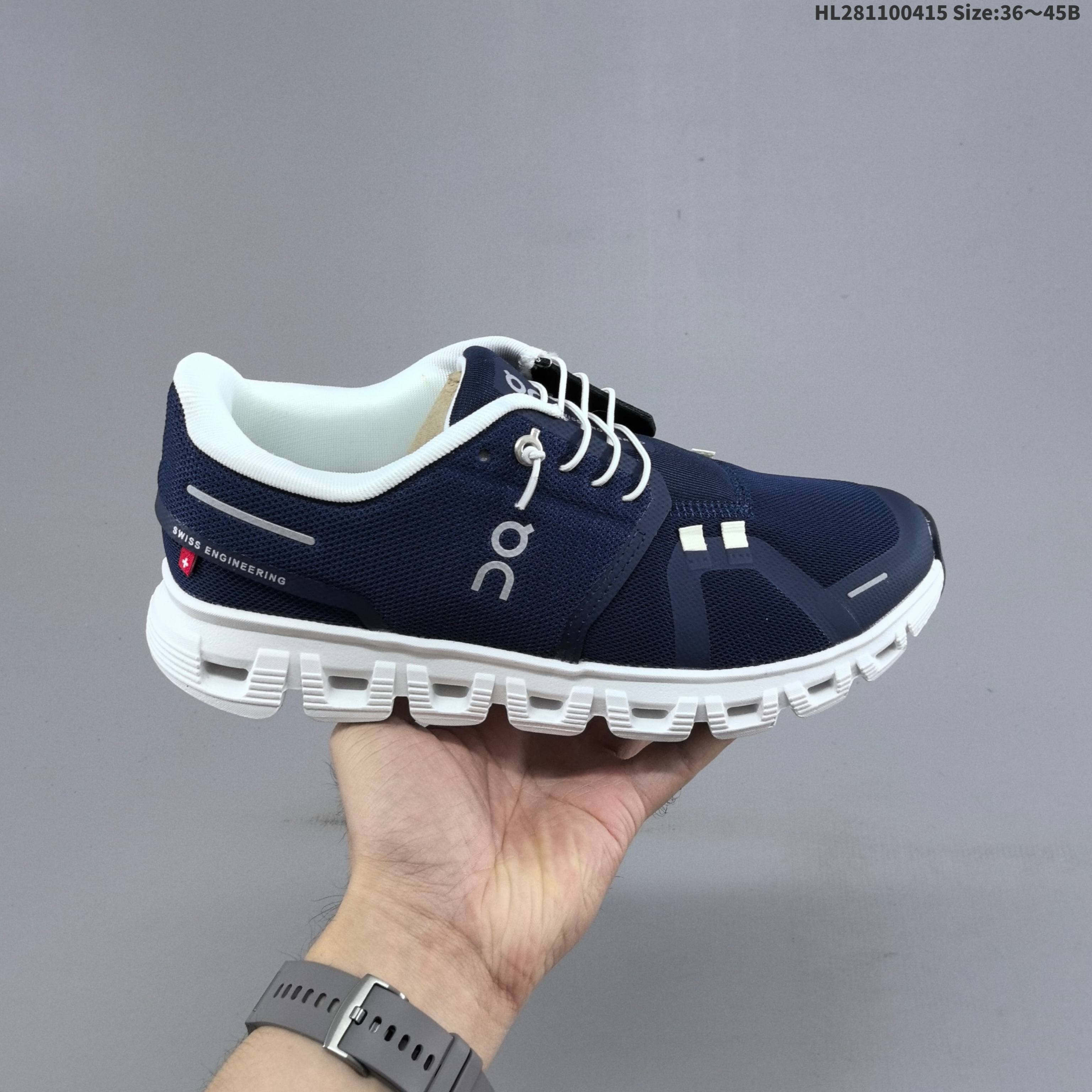 On Cloud 6 Navy White EU 36-45 Running Shoe Running Sneakers Unisex BS-69605