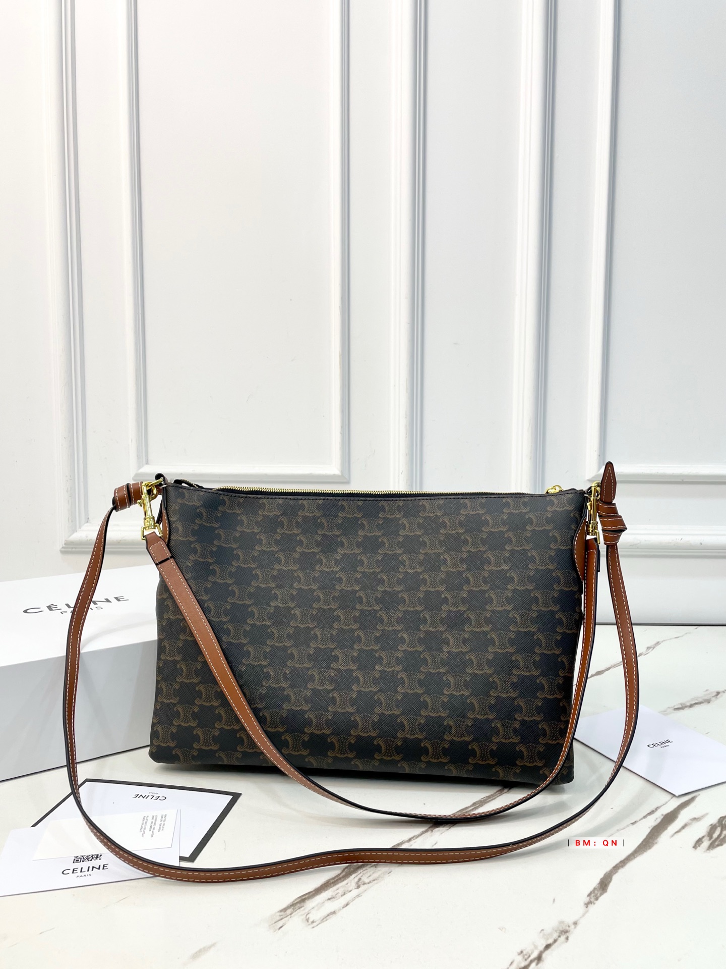 Celine bag Celine duo zipped | celine Trio Crossbody Triomphe Canvas + — 1:1 Replica