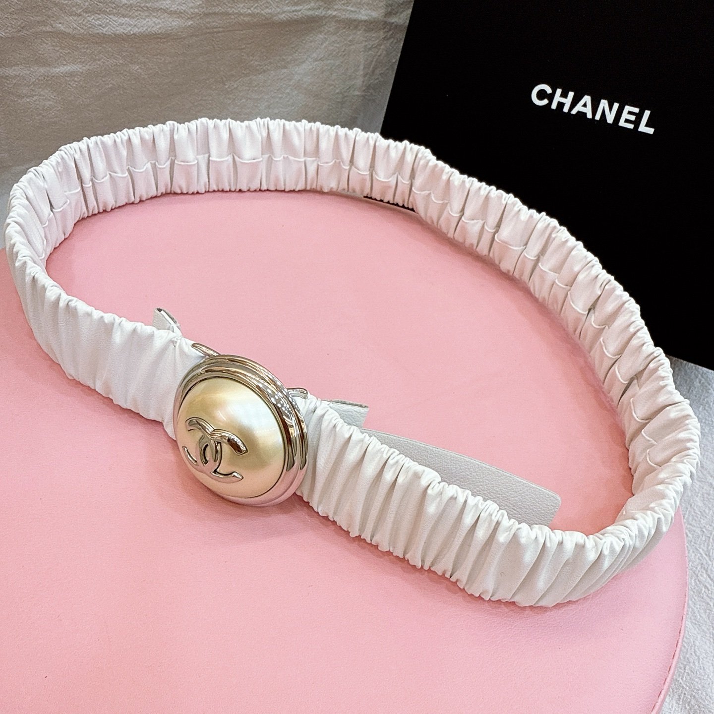 CHANEL belt chanel cc logo 3.0cm