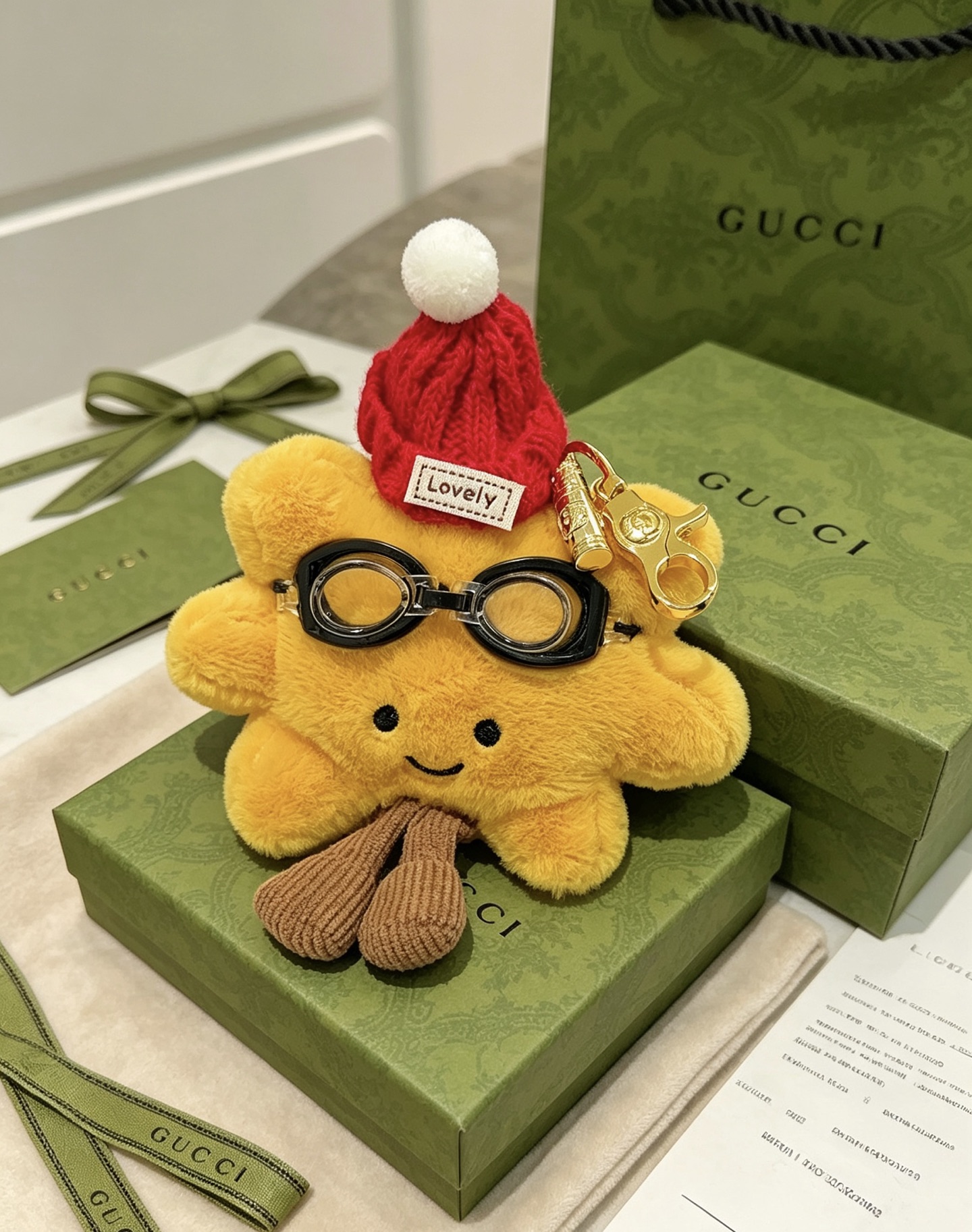 Gucci Jewelry New Release 𝐆𝐮𝐜𝐜𝐢 Keychain New Charm Anger Forest G Keychain — Premium Replica
