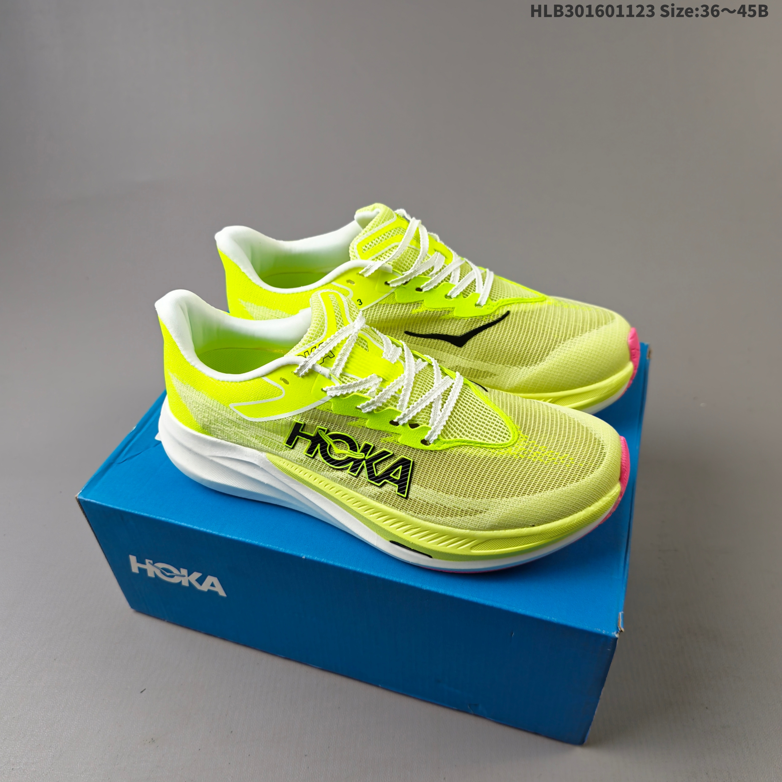 HOKA ONE ONE Other HOKA ONE PEBA Hoka One On Premium Replica High-end Men s And Women s Fashion Sports Running And Basketball Shoes Up To 95 Off Retail During The Current Promotion Neon Yellow White Pink Black EU 36-45 Running Shoe Running Sneakers BS-69450