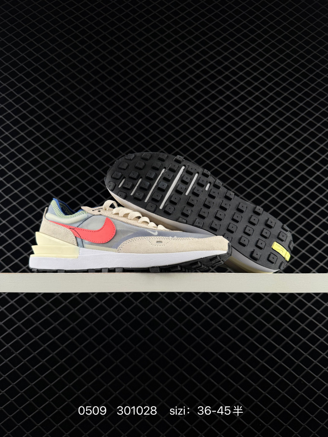 Nike Waffle One Beige Red White Blue Black EU 36-45 Lifestyle Unisex BS-71575