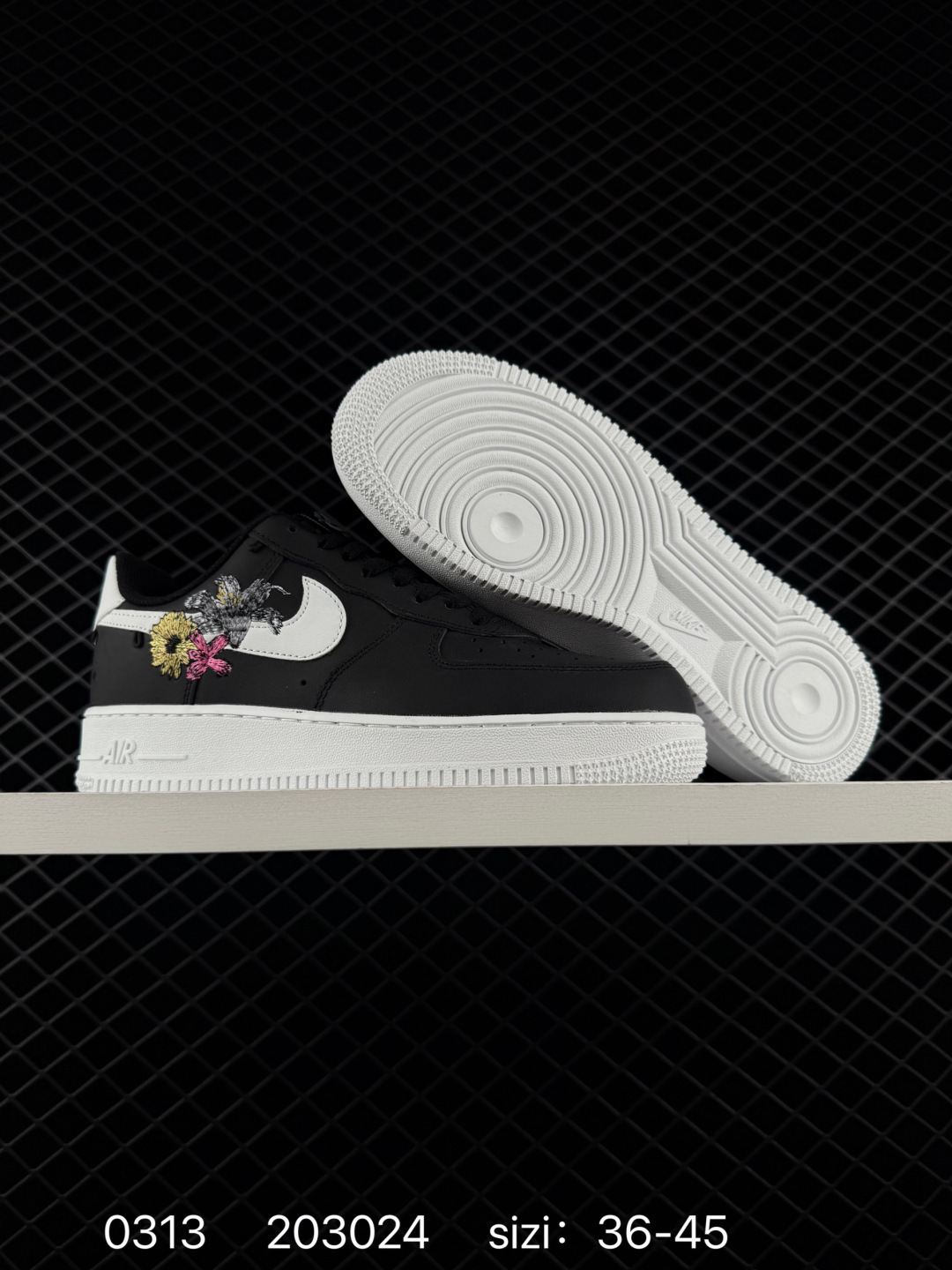Nike Air Force 1 Low Black White 36-45 Casual Unisex BS-72657