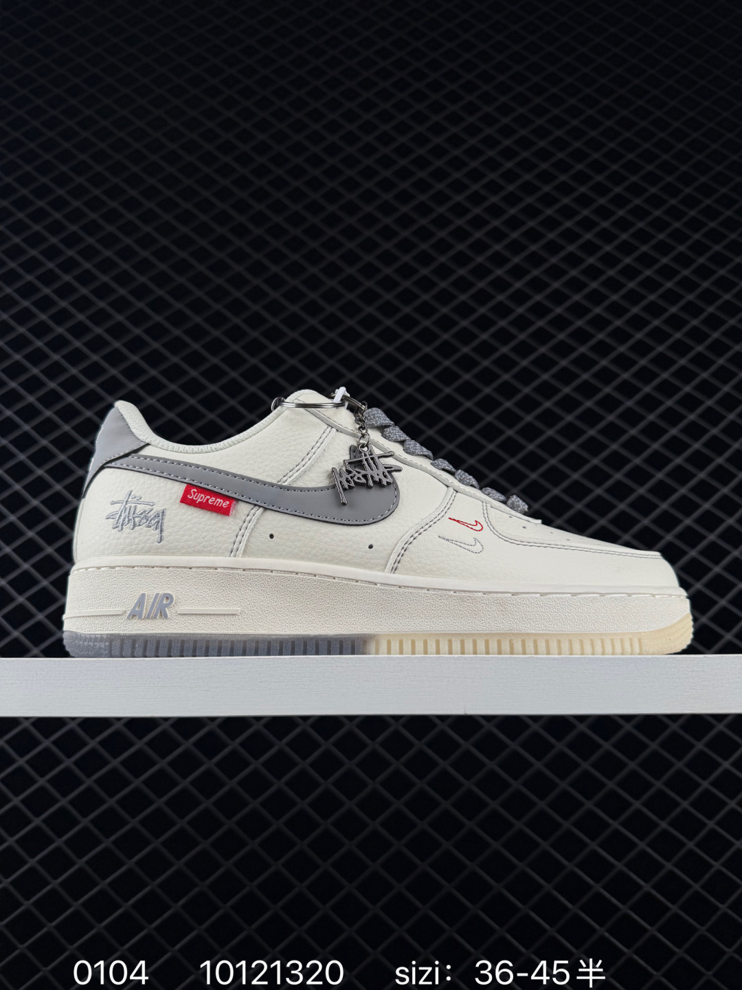 Nike Air Force 1 07 White Grey Red Navy EU 36-45 Lifestyle Unisex BS-73334