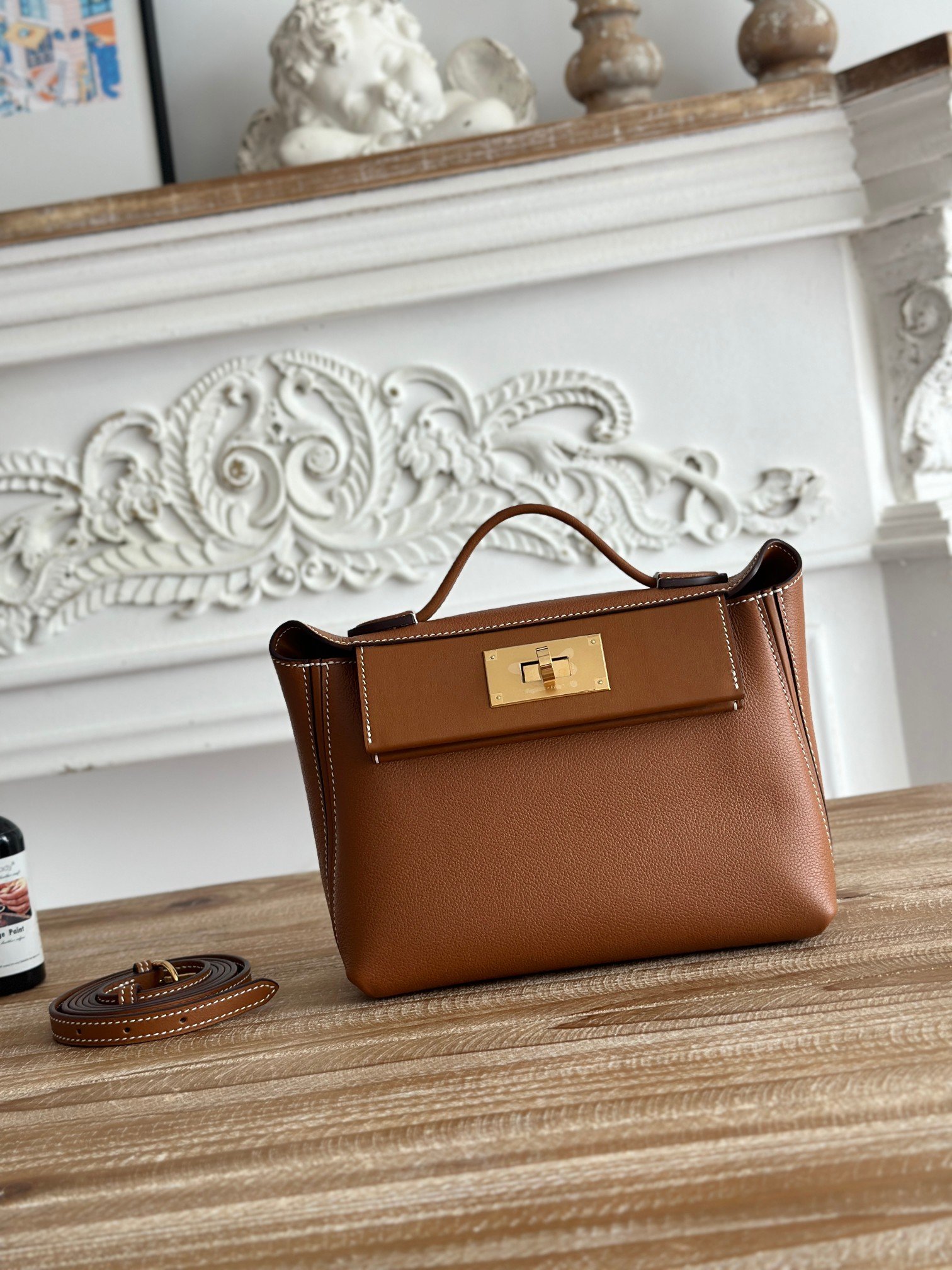 Hermes bag Half hand sewing mini 2424