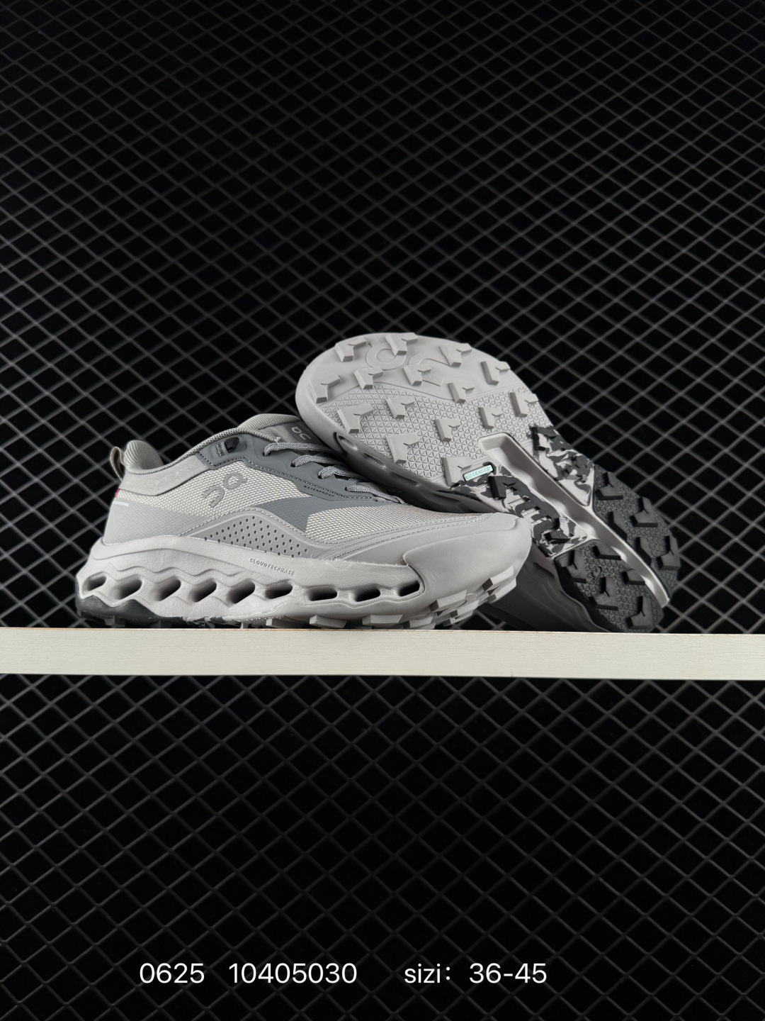 On Cloudtilt Light Grey Dark Grey Black EU 36-45 Trail Shoe Trail Running Sneakers - Unisex BS-85121