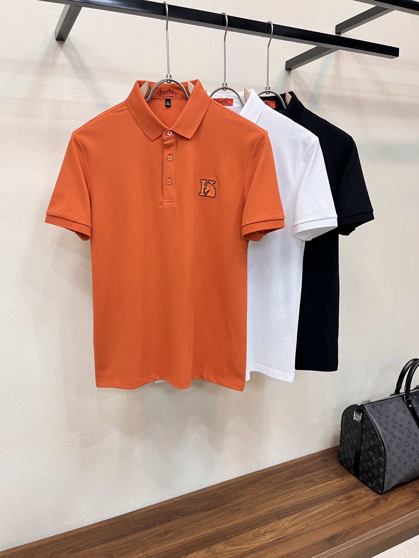 Hermes Men Hermes 2026 New Polo T logo M-4 XL 200 ) — AAA Quality Replica