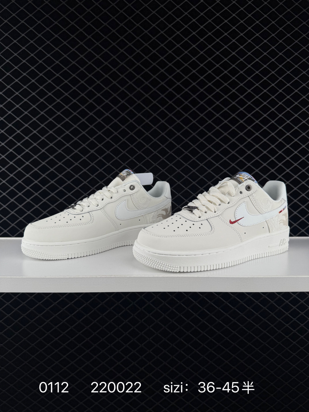 Nike Air Force 1 07 Cream White With Red Accents EU 36-45 5 Lifestyle Unisex BS-73175
