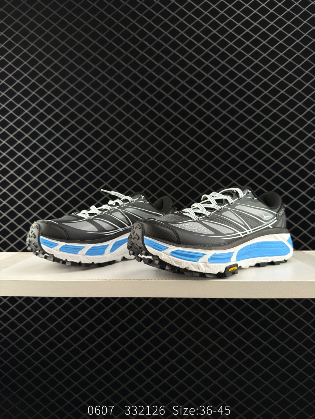HOKA ONE ONE Mafate Speed 2 Low Black Grey Blue White EU 36-45 Trail Shoe Trail Running Sneakers - Unisex BS-86618