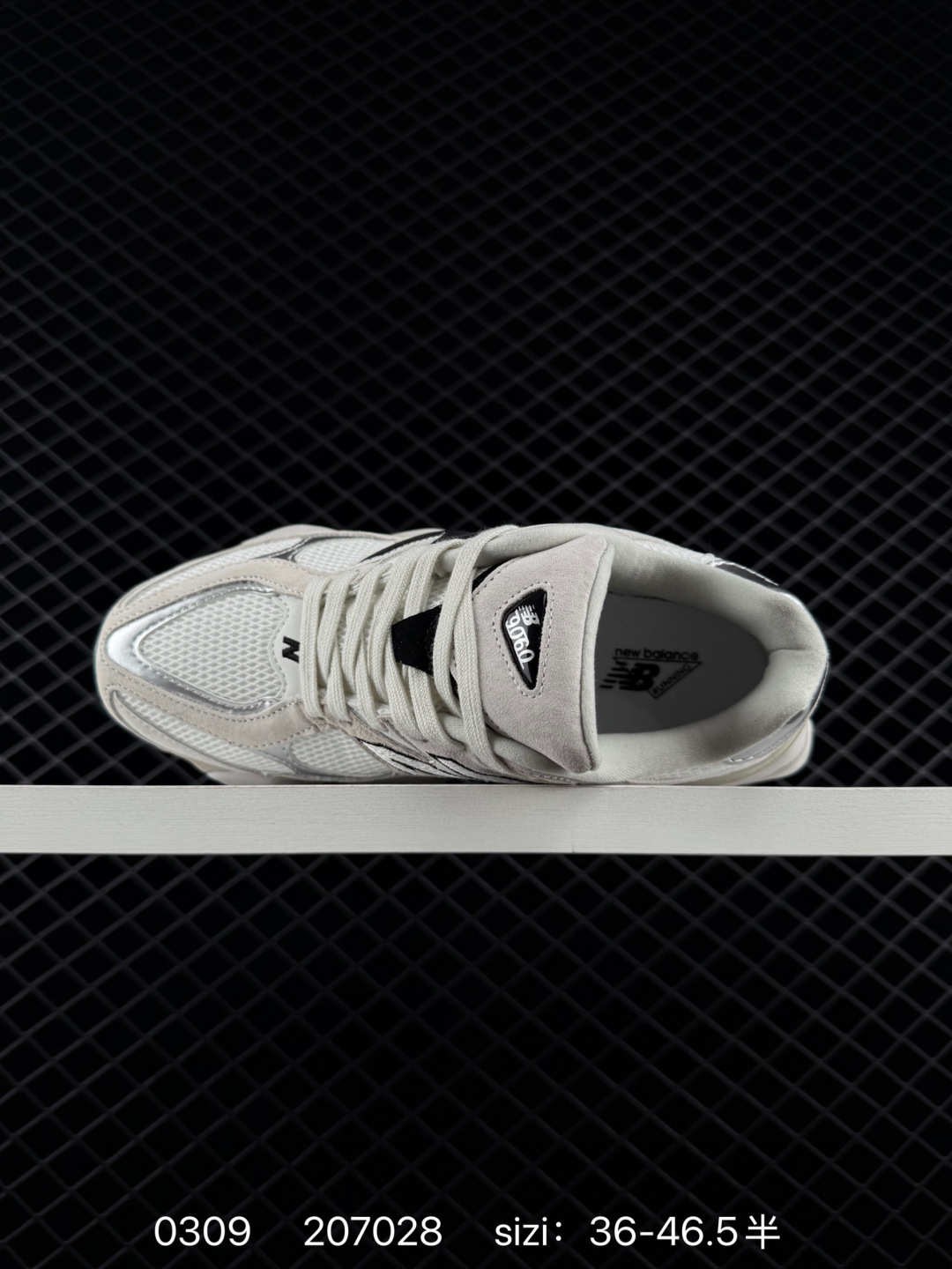 New Balance 9060 Off White Silver Black Cream EU 36-46 5 Sneaker Unisex BS-82323