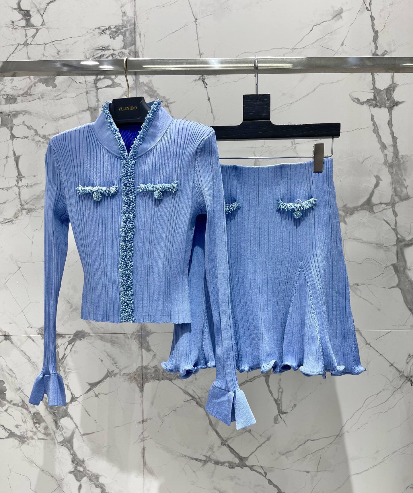 self-portrait Women 𝘀𝗲𝗹𝗳-𝗽𝗼𝗿𝘁𝗿𝗮𝗶* Early Spring New Mist Blue New — 1:1 Replica For Sale