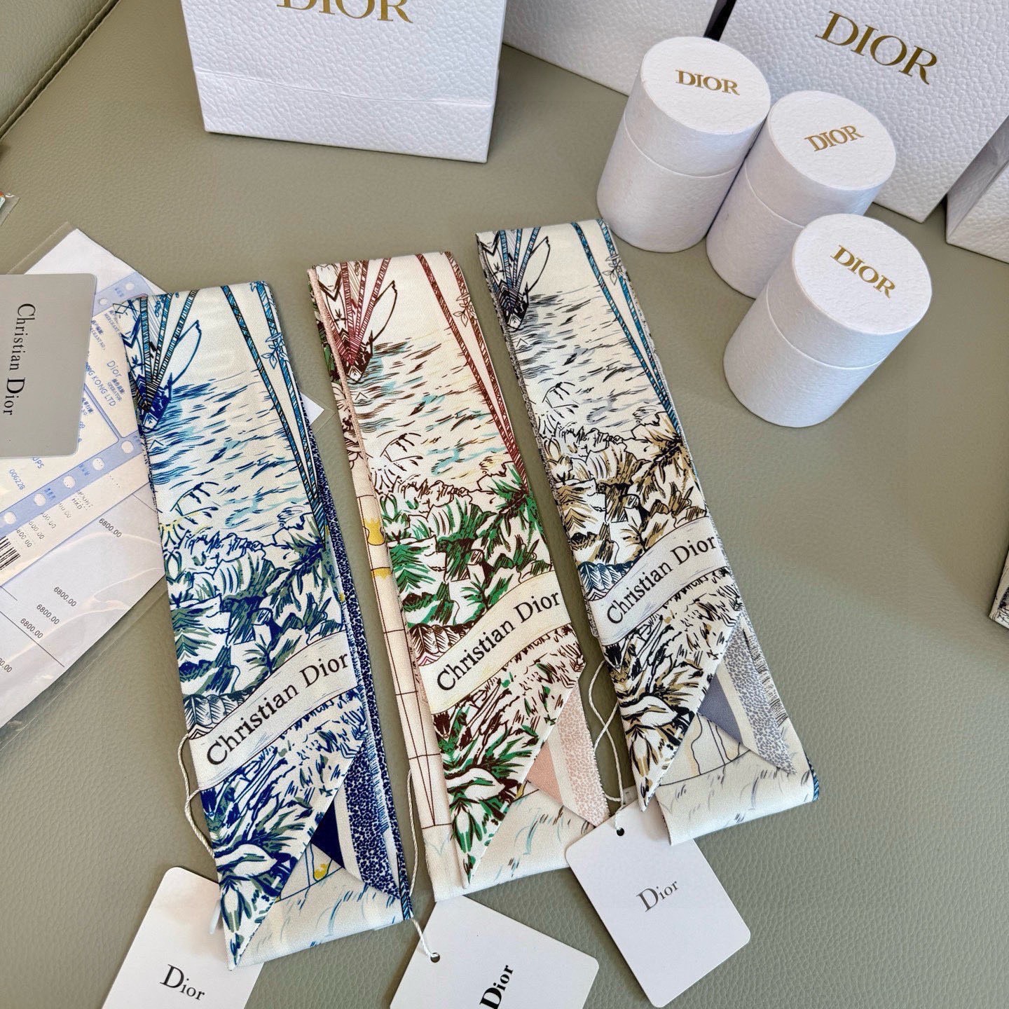 Dior skjerf Rêve d'Infini Christian Dior, CHRISTIAN DIOR., 】 #