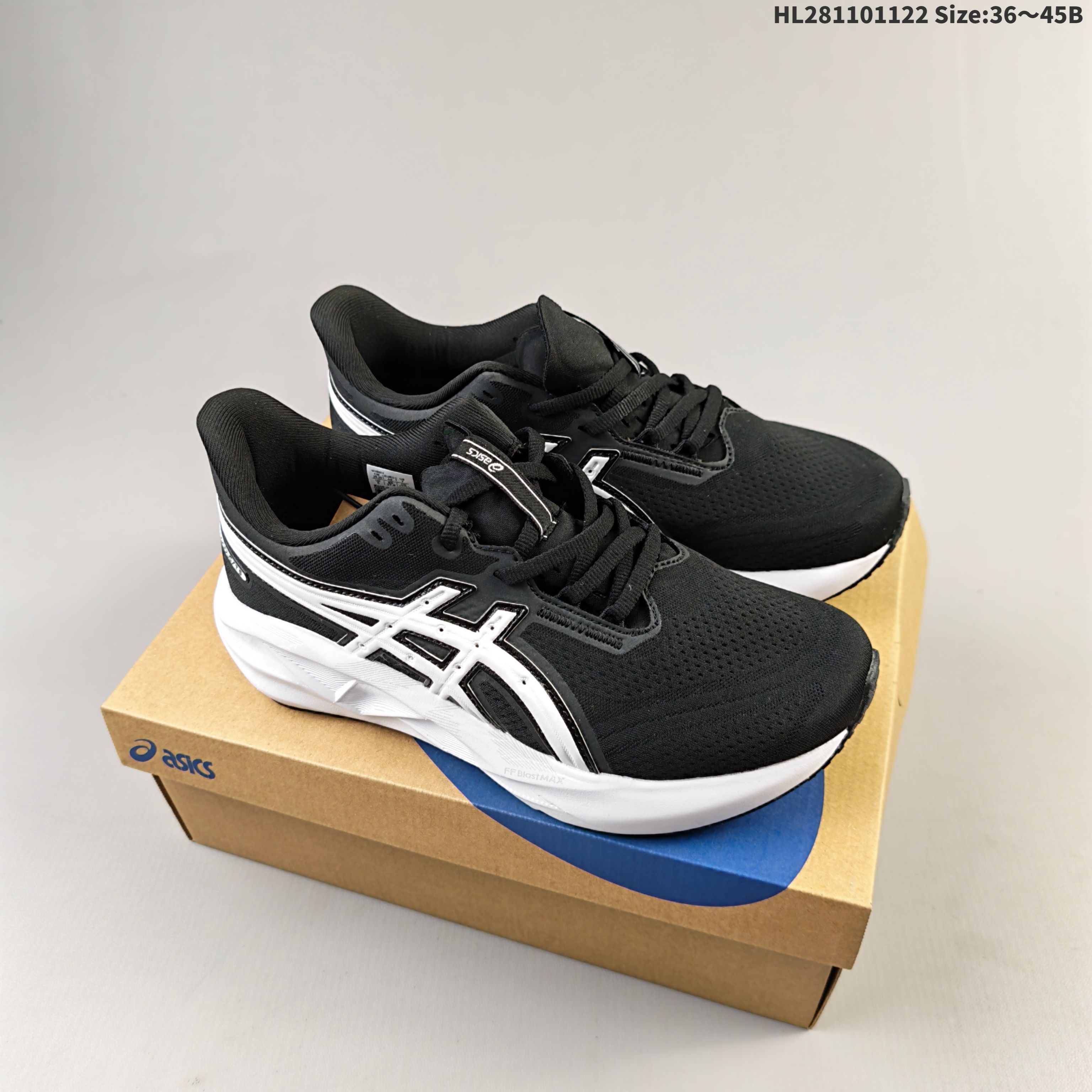 ASICS NOVABLAST 5 LE 1012B909 100 Black White And Navy Blue Cream EU 36 45 Running Shoe EU 36-45 Running Sneakers - Unisex BS-69252