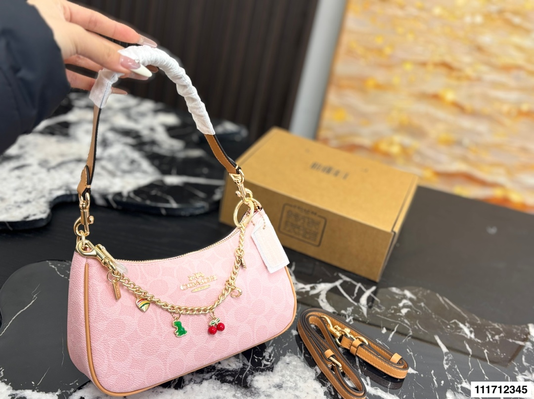 COACH bag With box COACH/Coach armpit bag shoulder bag crossbody bag handheld capacity is very large, — 1:1 Replica