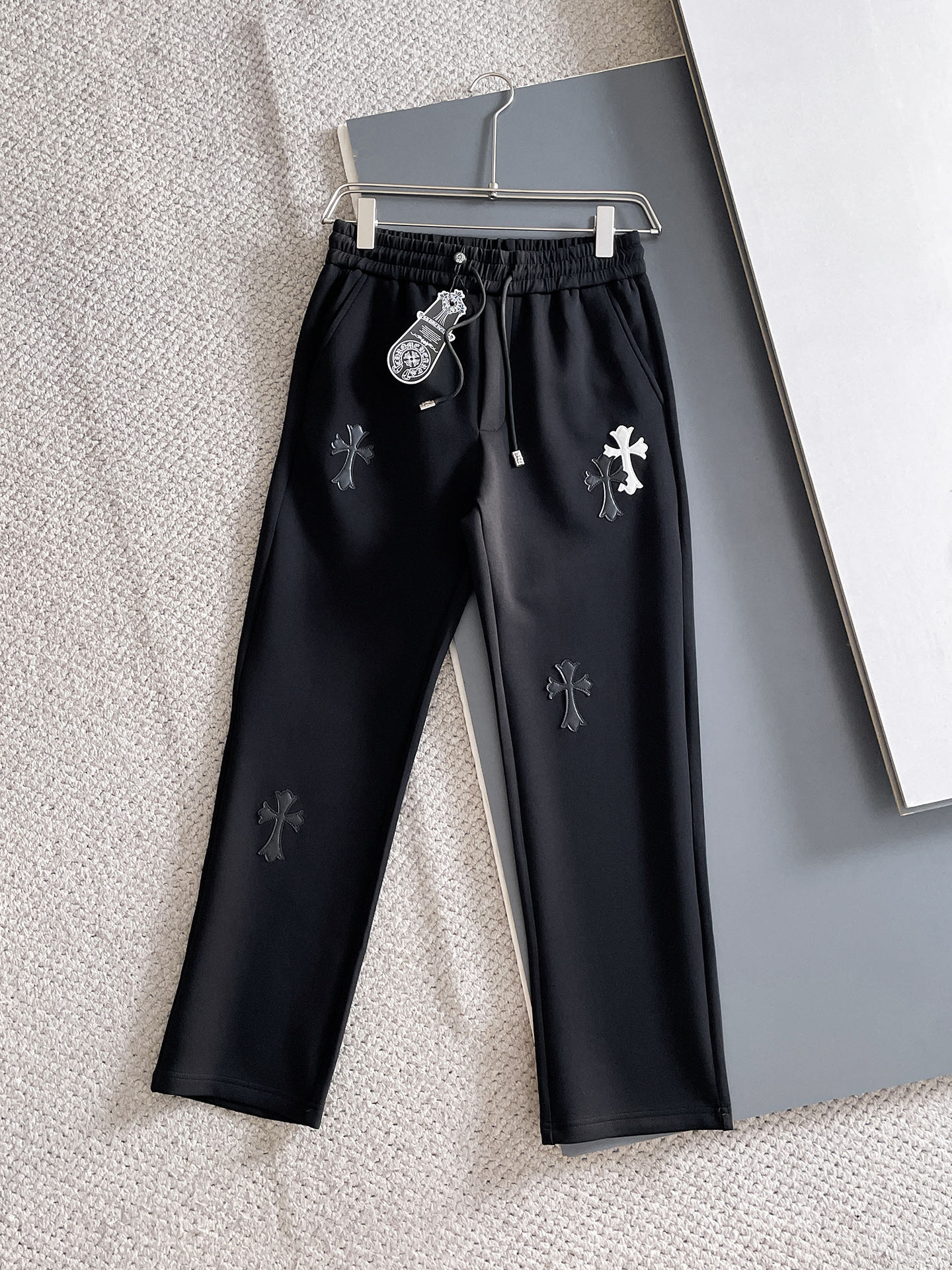 Chrome hearts men Croxin 2026 autumn and winter men's trousers, air-layer cotton casual pants, classic — AAA Quality Replica