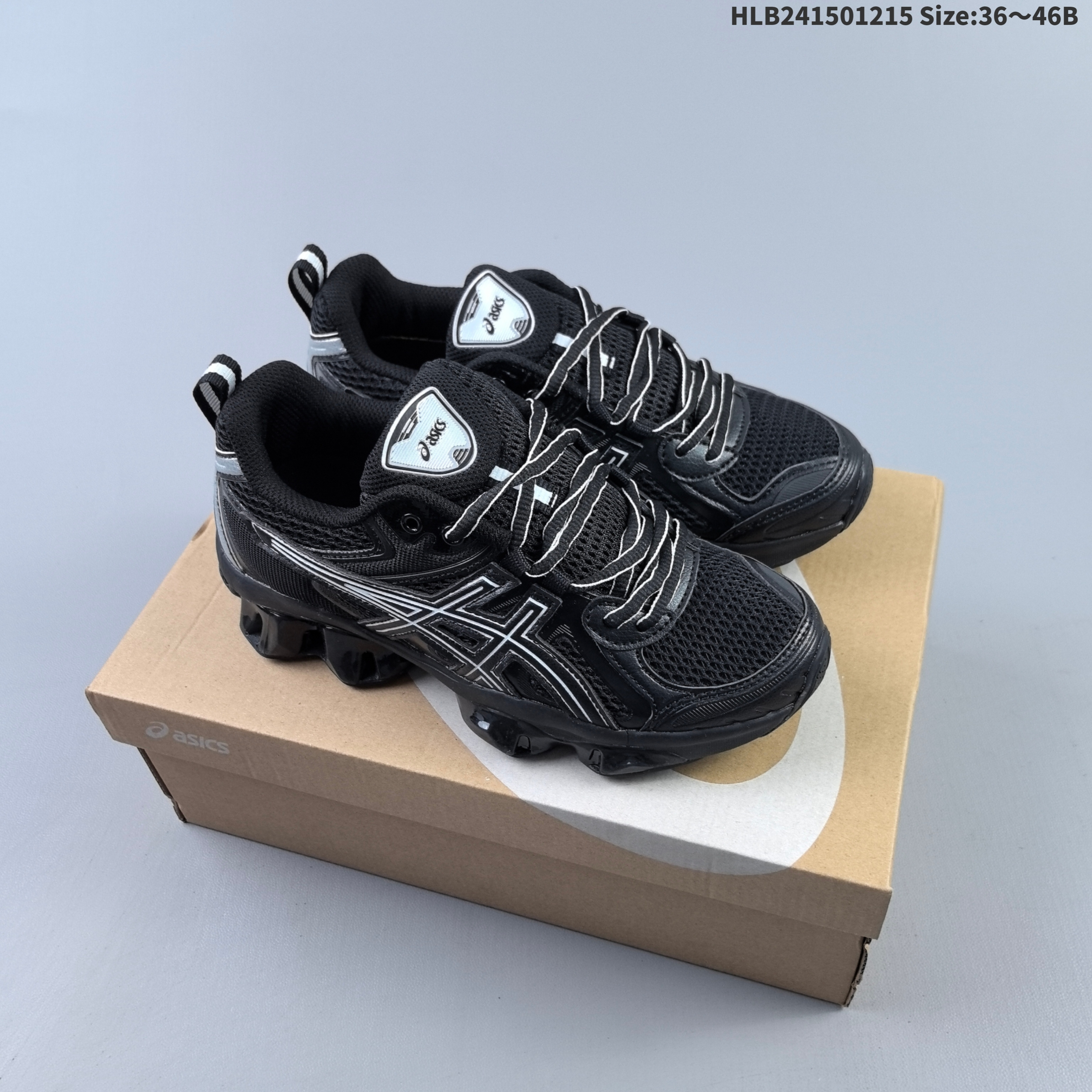 ASICS GEL-Quantum Kinetic Black Grey Blue Gold EU 36-46 Running Shoe Running Sneakers Unisex BS-69148