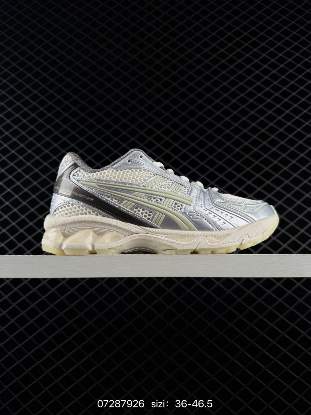 ASICS Gel-Kayano 14 Silver Cream Light Green Off White EU 36-46 5 Running Shoe Running Sneakers - Unisex BS-81687
