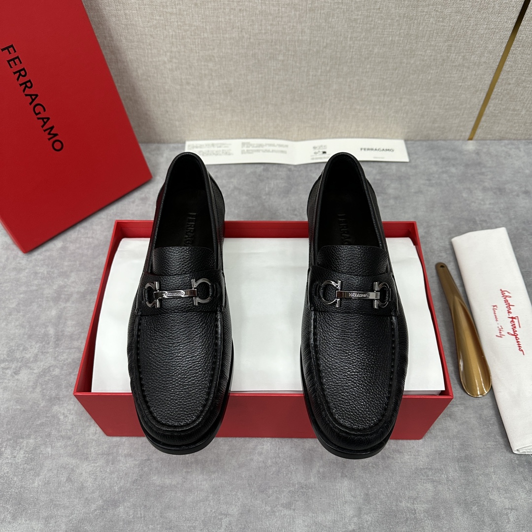 Ferragamo shoe Please contact the homepage for this multi-color detailed picture and real-life video — 1:1 Replica