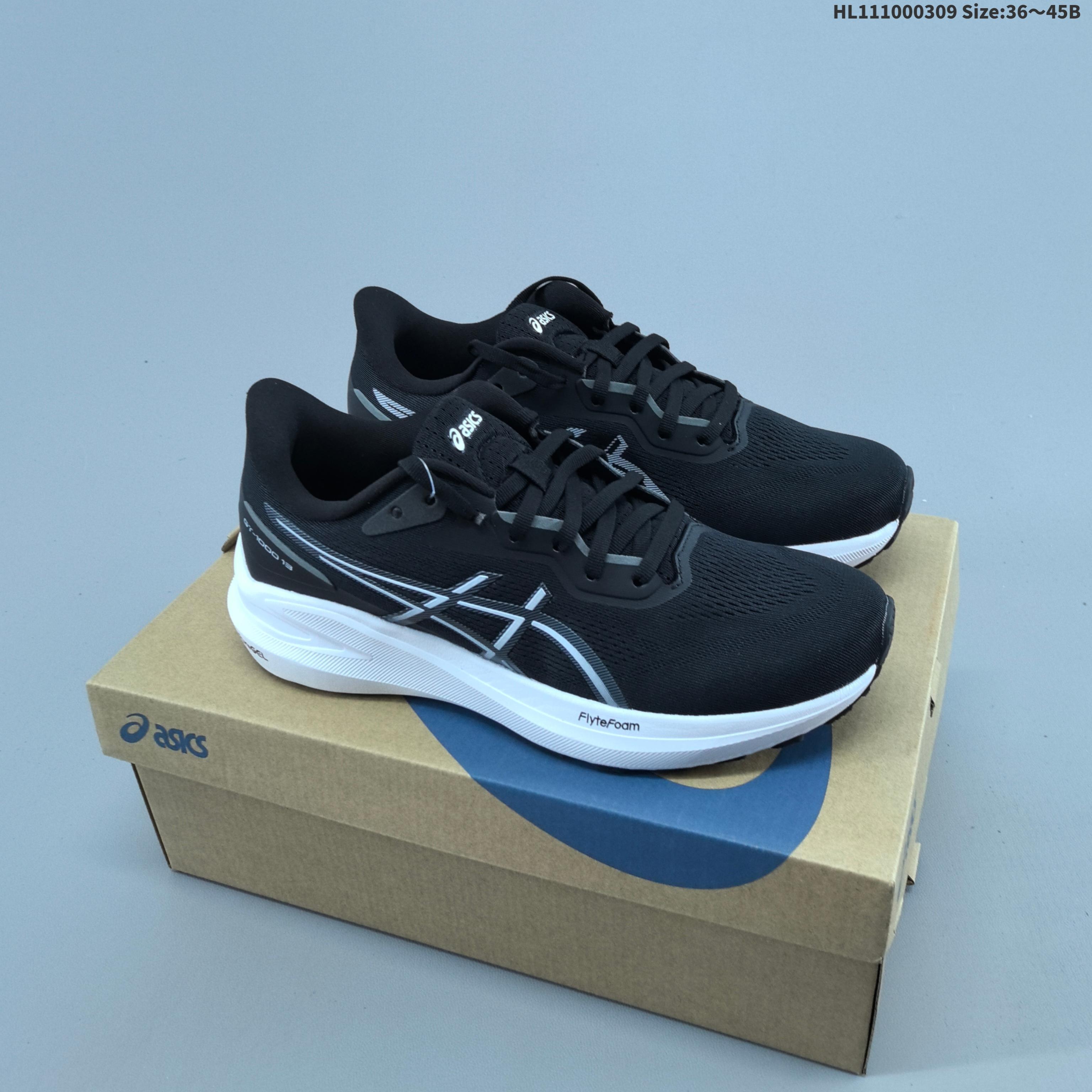 ASICS GT 1000 13 Black White Grey Blue EU 36-45 Running Shoe Running Sneakers - Unisex BS-69009