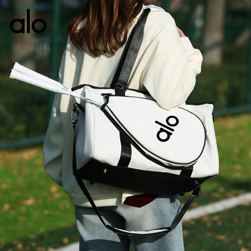 Alo accessories aloyoga large capacity portable shoulder travel bag tennis bag fashion sports fitness — Premium Replica