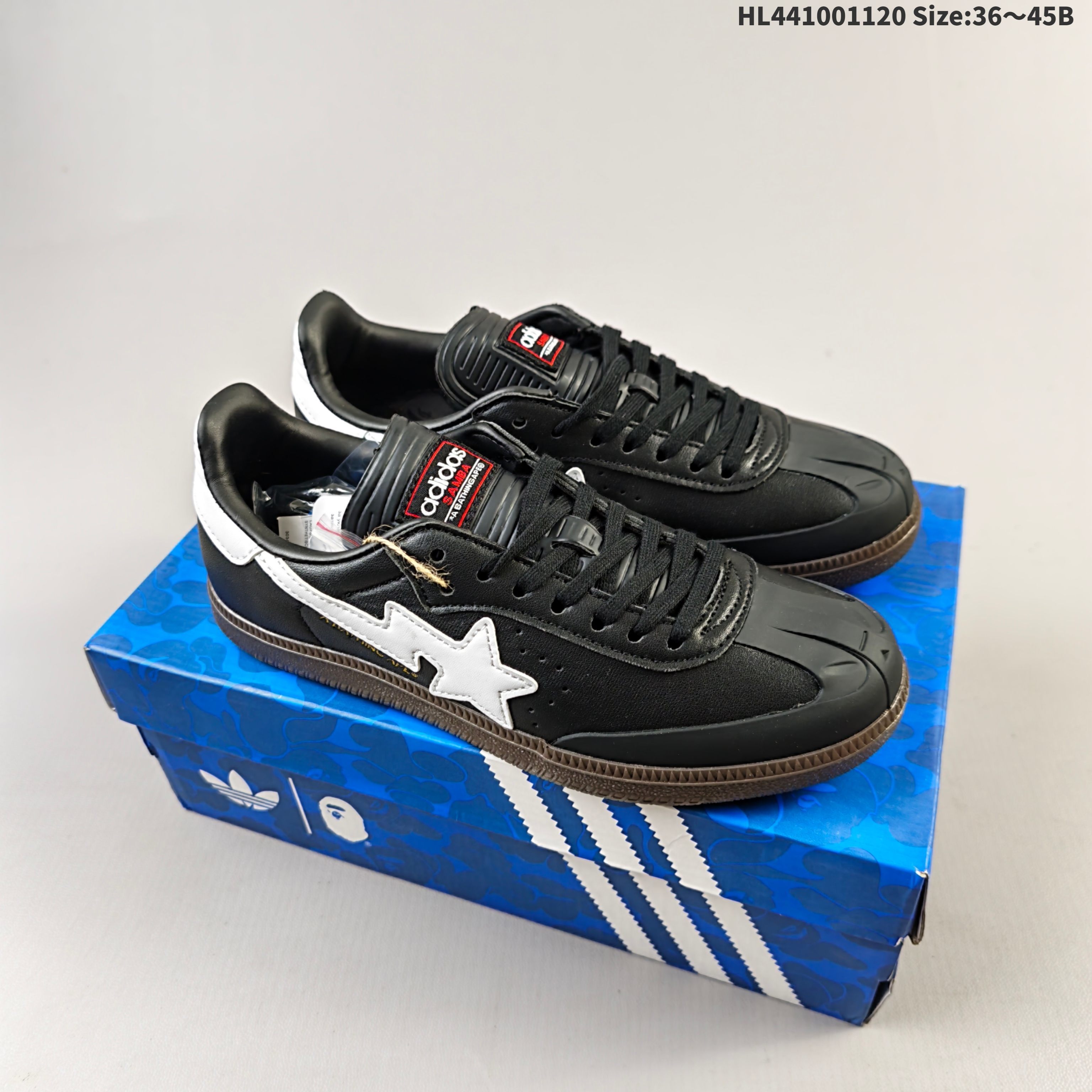 Bathing Ape x Adidas Originals Samba:JR9245:36.5 37 3 — 1:1 Replica