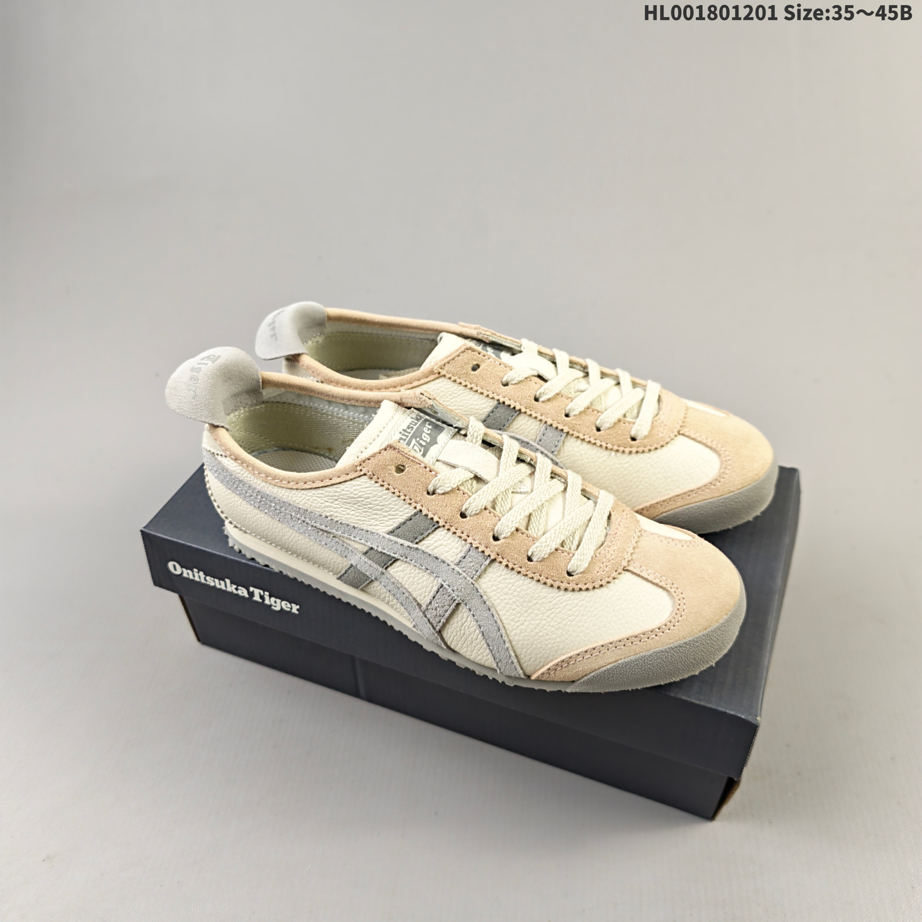 Onitsuka Tiger Mexico 66 Cream Beige Grey 35-45 Sneaker Casual Sneakers - Unisex BS-69197