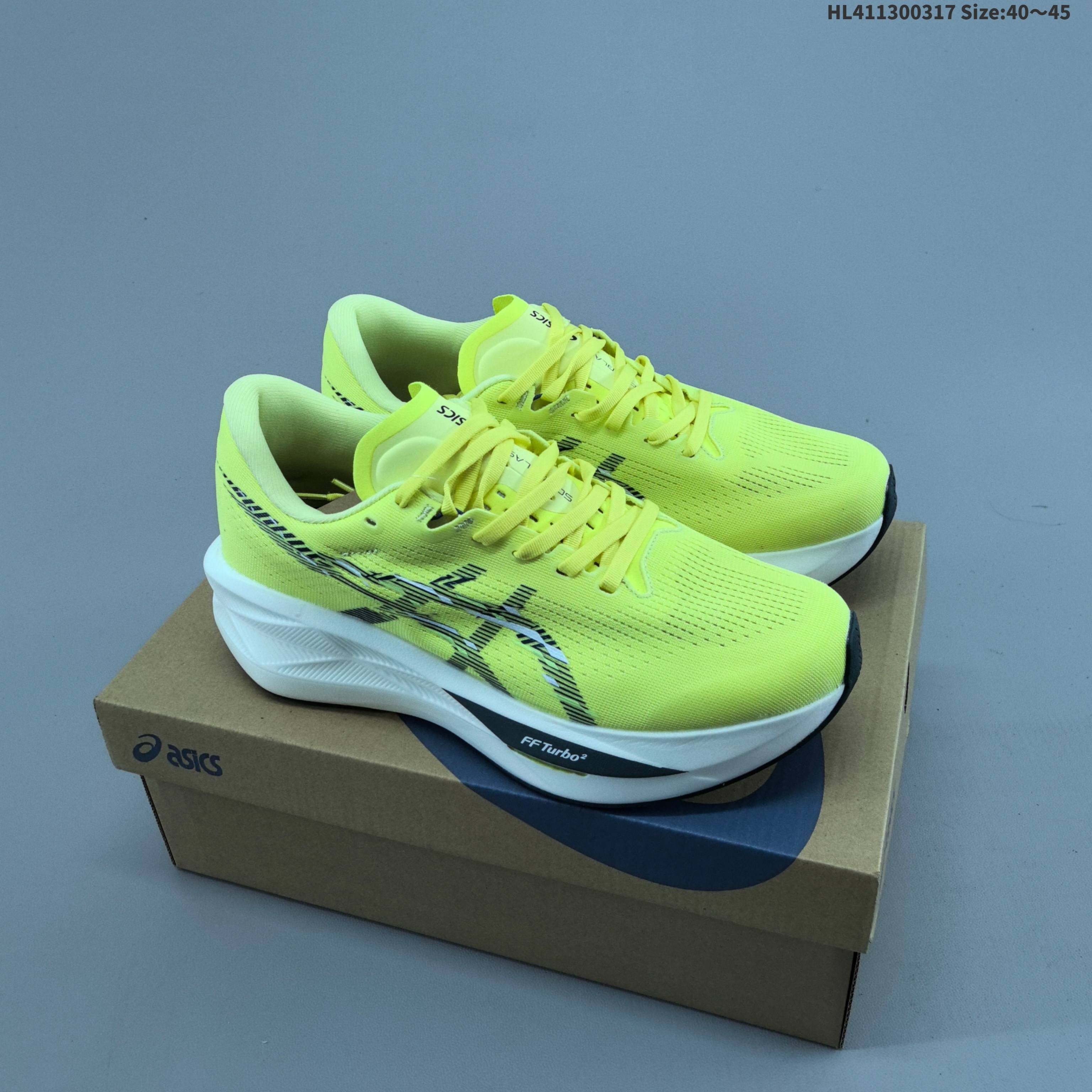 ASICS Sonicblast FF Turbo 2 Neon Yellow And Blue EU 40-45 Running Shoe Running Sneakers - Men s BS-68993