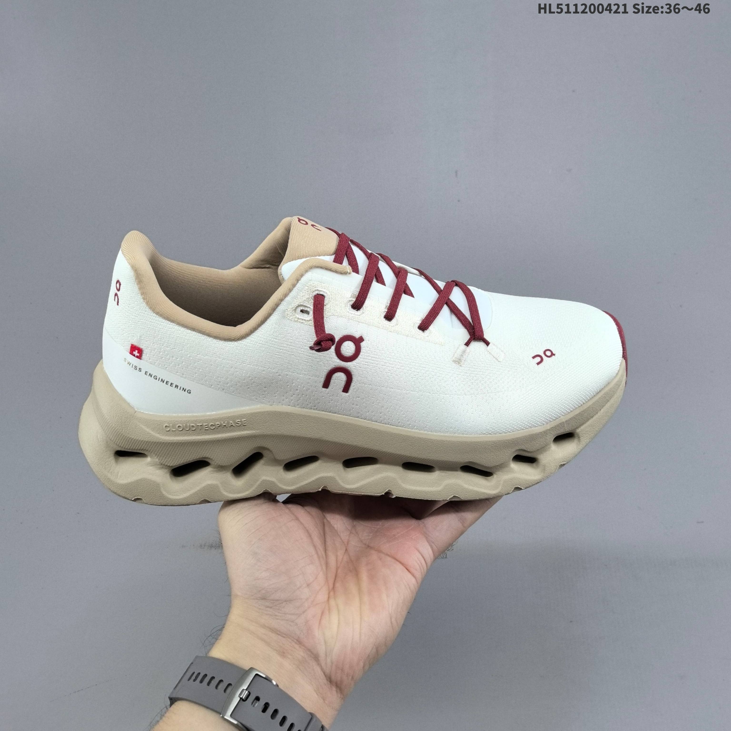 On Running Cloudtilt Off White Beige Burgundy EU 36-46 Running Shoe Running Sneakers Unisex BS-69587