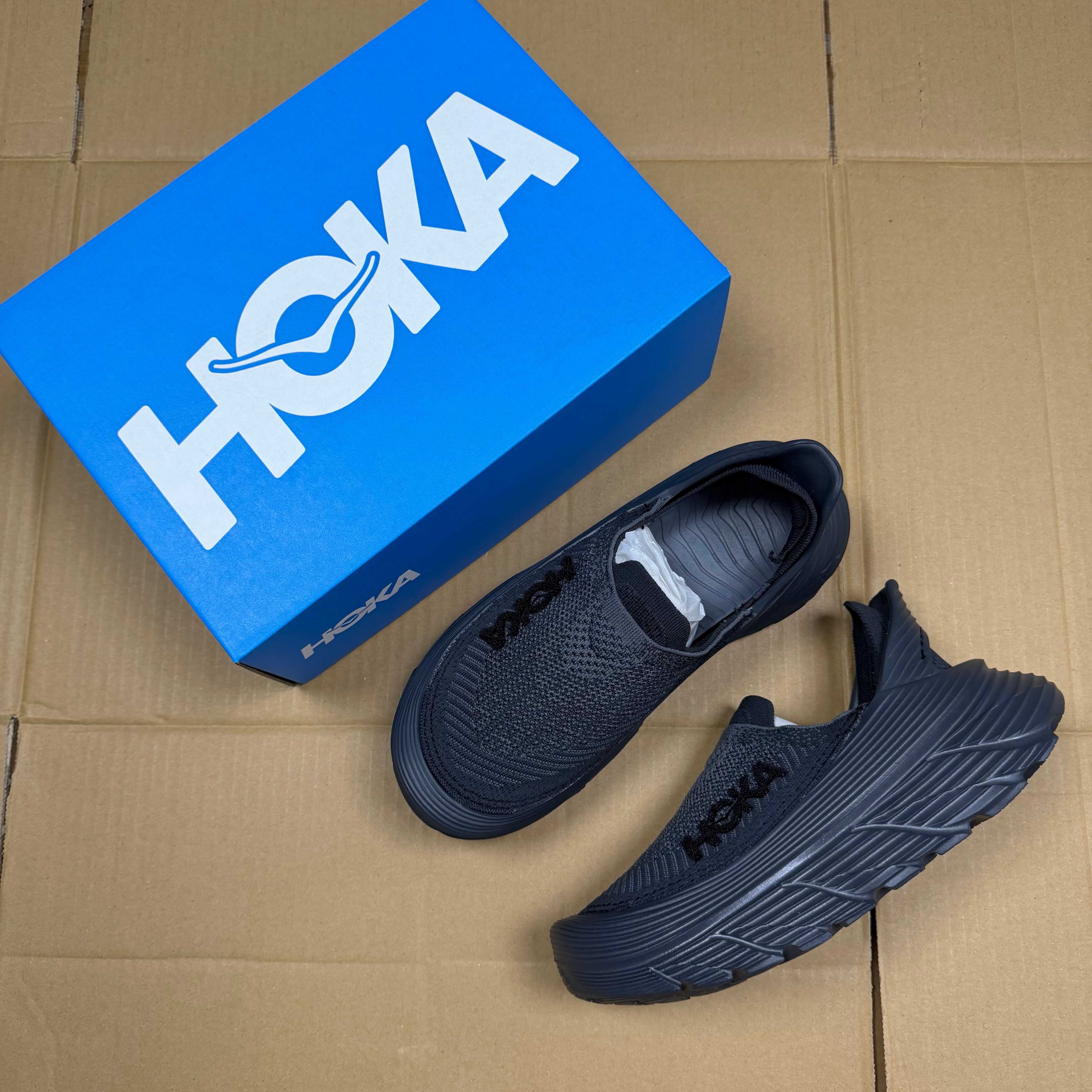 HOKA Restore TC All Black Sneaker Casual Sneakers BS-86930