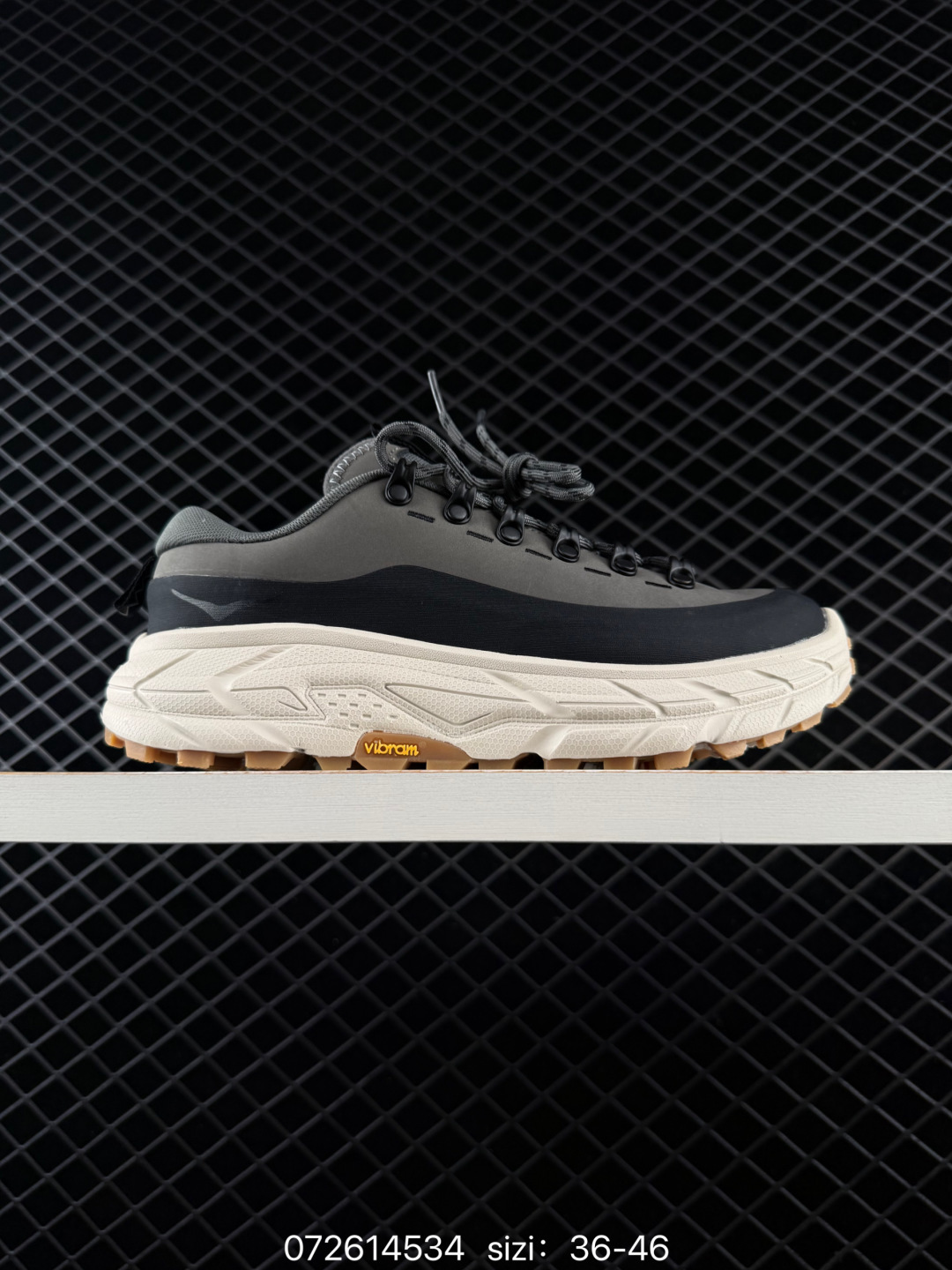 HOKA ONE ONE Tor Summit Black Grey Off White Gum EU 36-46 Trail Shoe Trail Running Sneakers - Unisex BS-86140