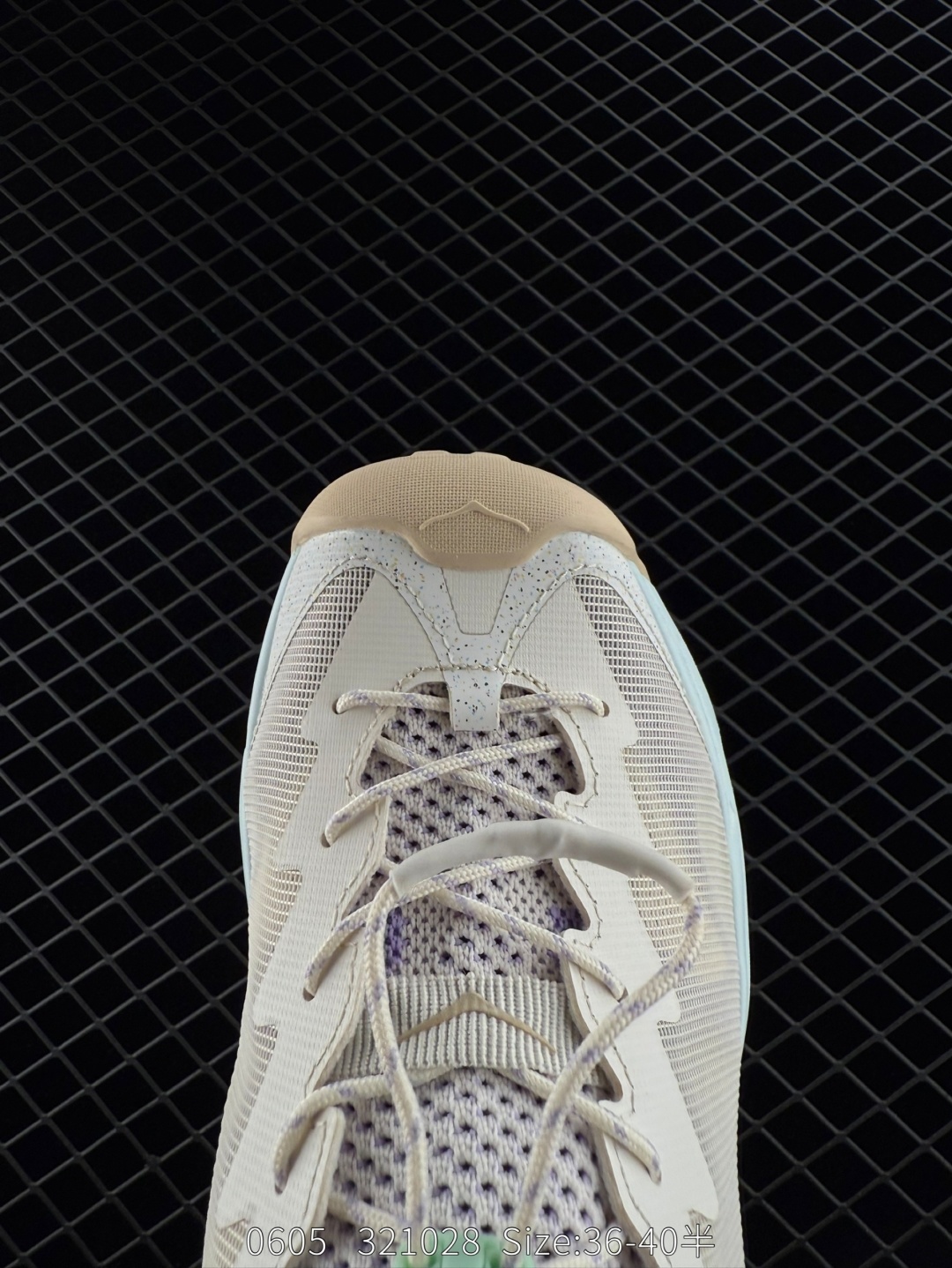 HOKA ONE ONE Hopara 2 Off White Beige Light Blue Purple EU 36-40 Trail Shoe Trail Running Sneakers - Unisex BS-86623