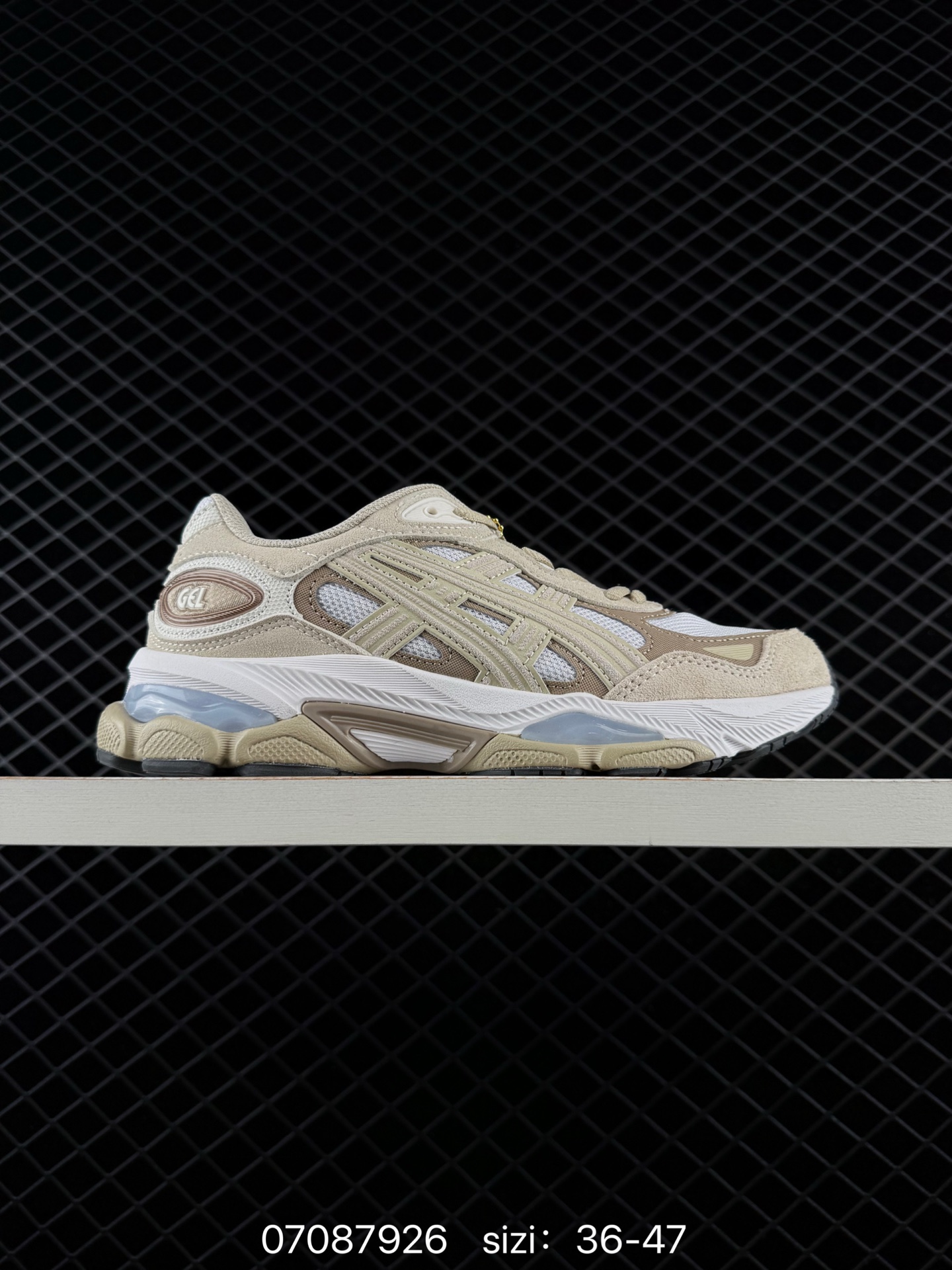 ASICS GEL NYC 2 0 Beige White Brown EU 36-47 Running Shoe Running Sneakers Unisex BS-81758