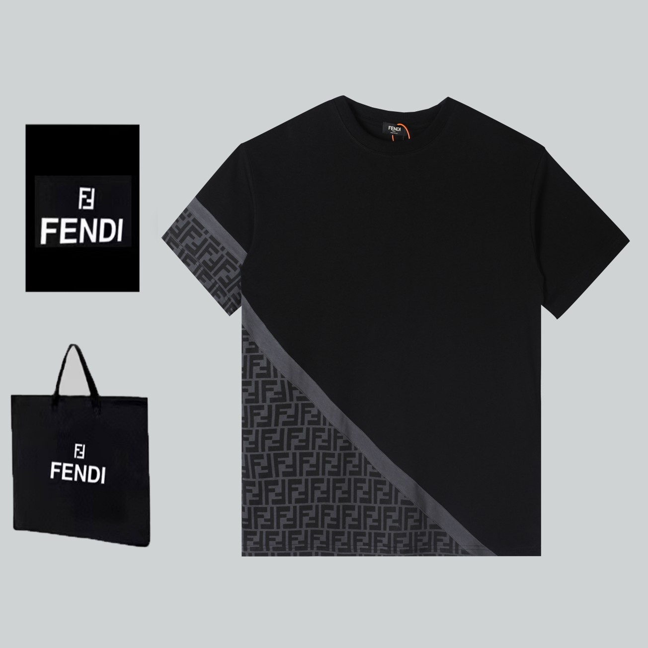 Fendi men FENDI ss logo 280g 32 T — Premium Replica