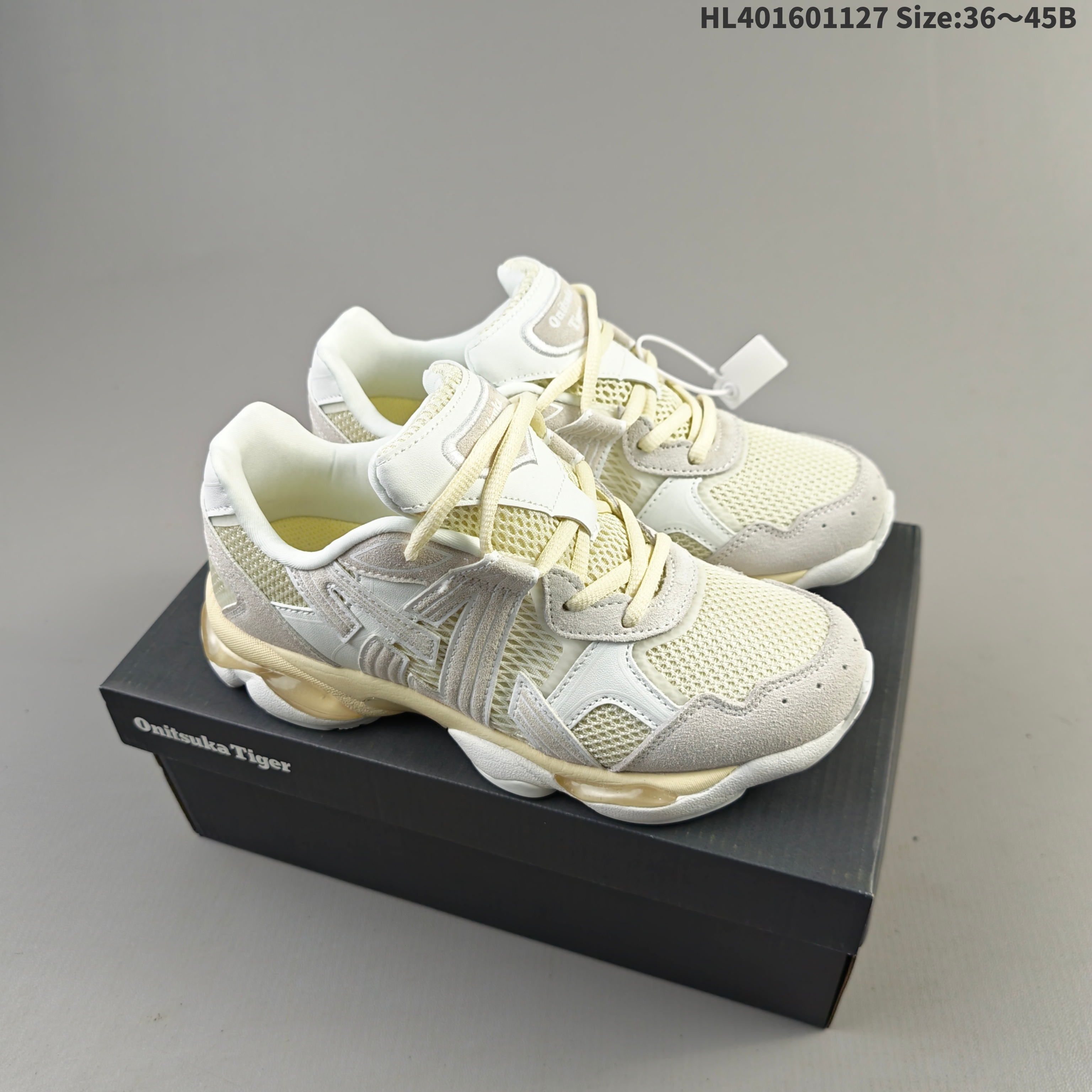 Onitsuka Tiger ULTI RS TIGRUN Cream White Beige EU 36-45 Running Shoe Running Sneakers Unisex BS-69219