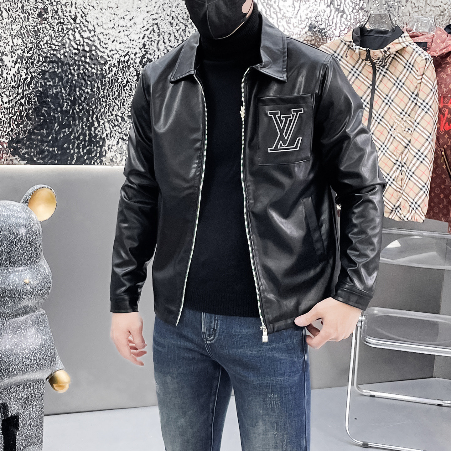 LV hombres Louis Vuitton LV 2026 logotipo M-3 XL