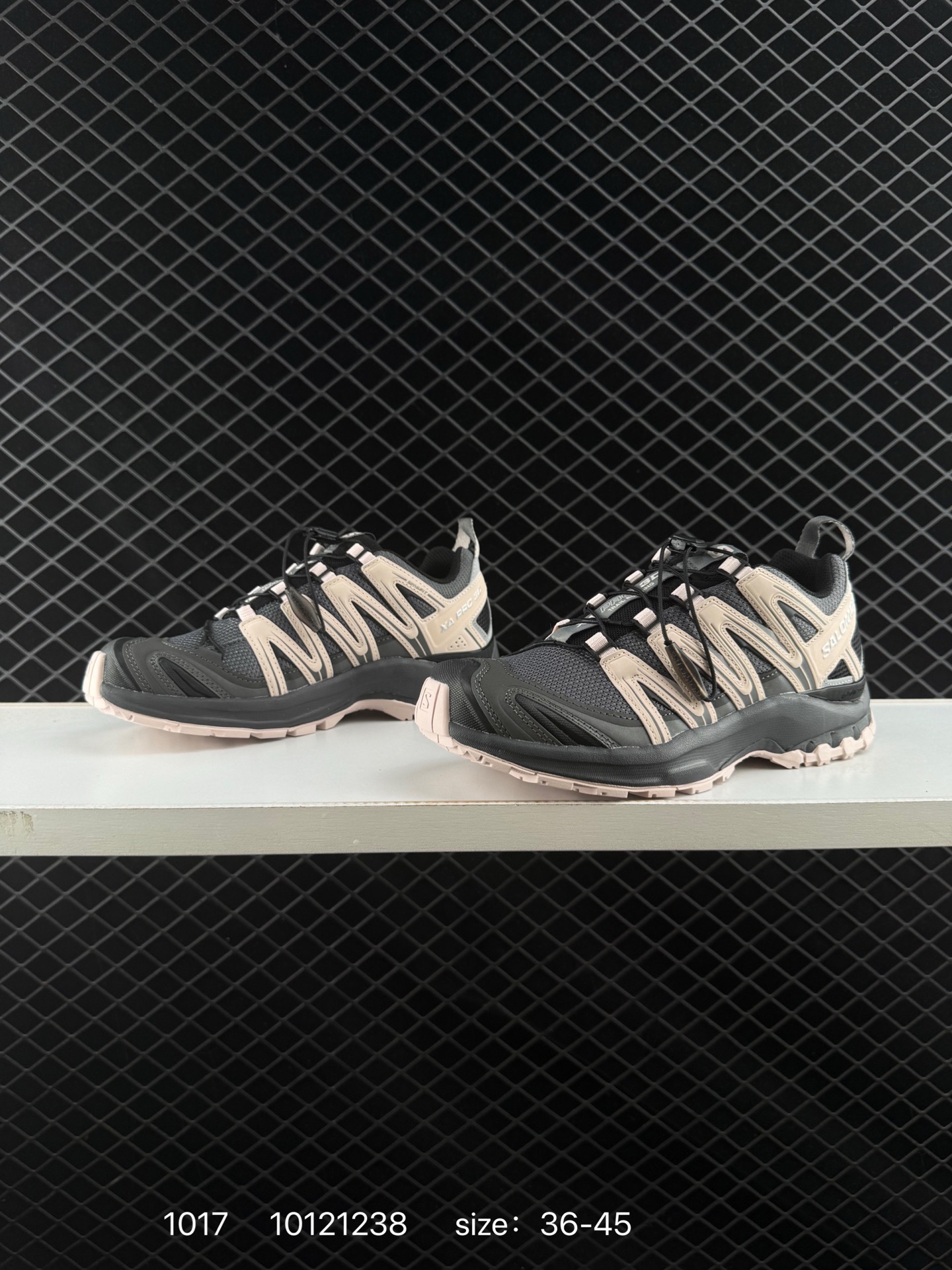 Salomon XA PRO 3D ADV Dark Grey Beige Light Pink EU 36-45 Trail Shoe Trail Running Sneakers - Unisex BS-85955