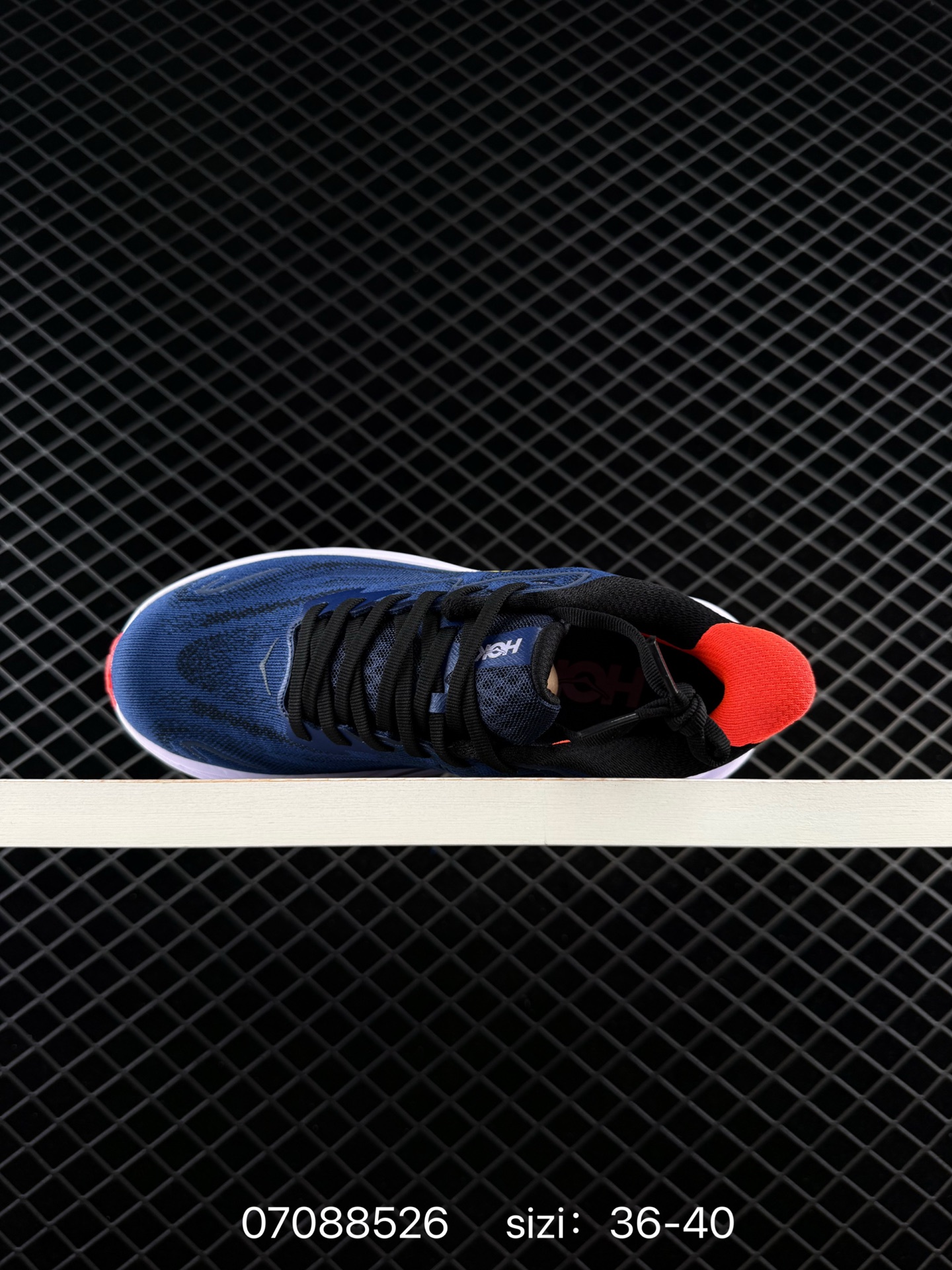 HOKA ONE ONE Clifton 10 Navy Blue Black Red White EU 36-40 Running Shoe Running Sneakers - Unisex BS-86167